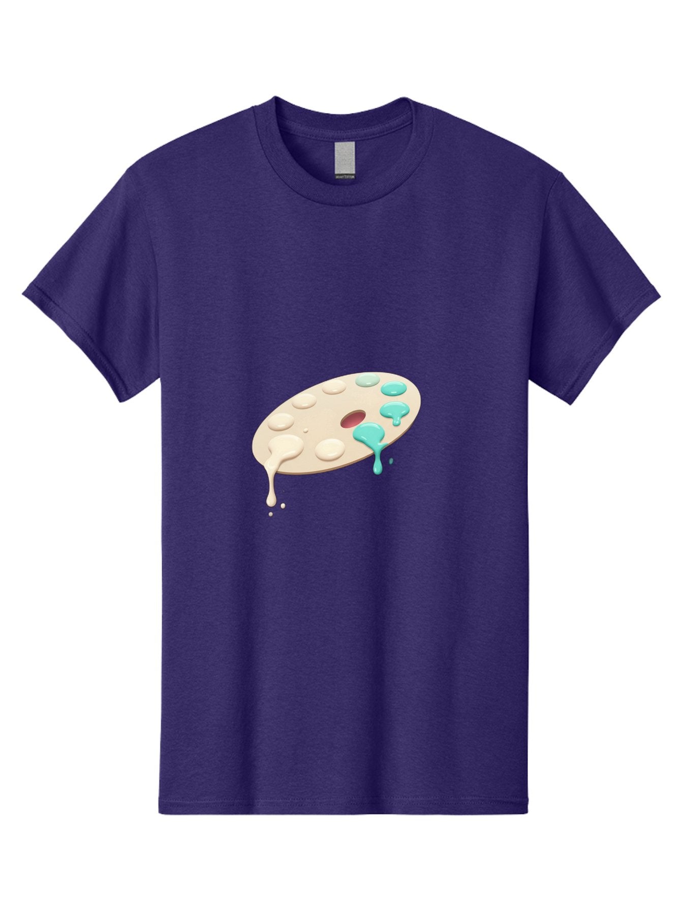 Paint-Palette-1 Men'S Graphic Tee, 100% Cotton, Comfortable Casual Summer Wear, Machine Washable, Vintage Camera, Old Camera, Antique Camera, Black Camera, Classic Photography, Photography Equipment, Nostalgic Device, Film Camera, Camera Art Baj606 15