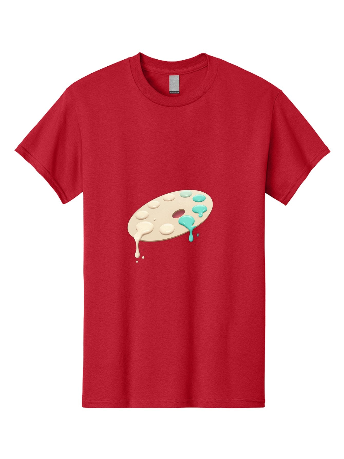 Paint-Palette-1 Men'S Graphic Tee, 100% Cotton, Comfortable Casual Summer Wear, Machine Washable, Vintage Camera, Old Camera, Antique Camera, Black Camera, Classic Photography, Photography Equipment, Nostalgic Device, Film Camera, Camera Art Baj606 11