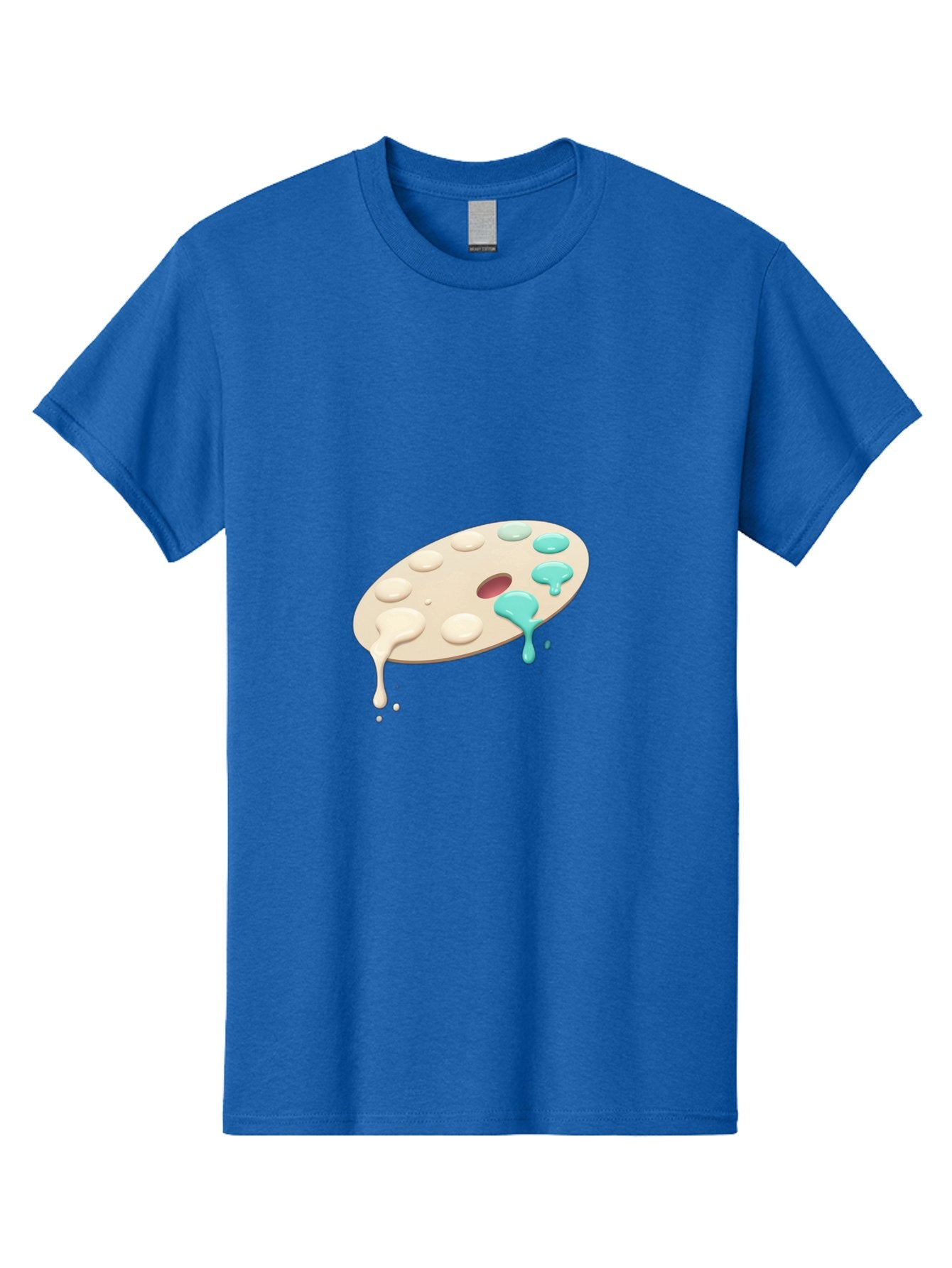 Paint-Palette-1 Men'S Graphic Tee, 100% Cotton, Comfortable Casual Summer Wear, Machine Washable, Vintage Camera, Old Camera, Antique Camera, Black Camera, Classic Photography, Photography Equipment, Nostalgic Device, Film Camera, Camera Art Baj606 5