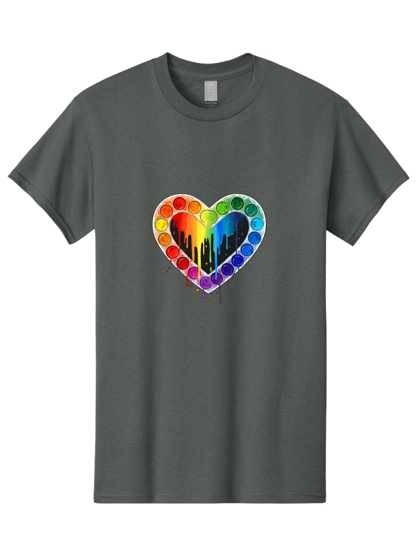 Paint-Palette-Heart Men'S Graphic Tee, 100% Cotton, Comfortable Casual Summer Wear, Machine Washable, Vintage Camera, Old Camera, Antique Camera, Black Camera, Classic Photography, Photography Equipment, Nostalgic Device, Film Camera, Baj607 13