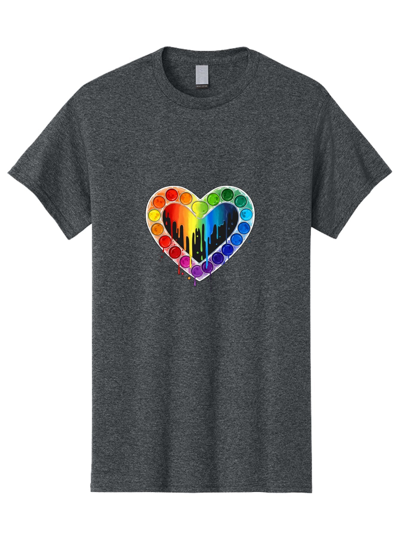 Paint-Palette-Heart Men'S Graphic Tee, 100% Cotton, Comfortable Casual Summer Wear, Machine Washable, Vintage Camera, Old Camera, Antique Camera, Black Camera, Classic Photography, Photography Equipment, Nostalgic Device, Film Camera, Baj607 15