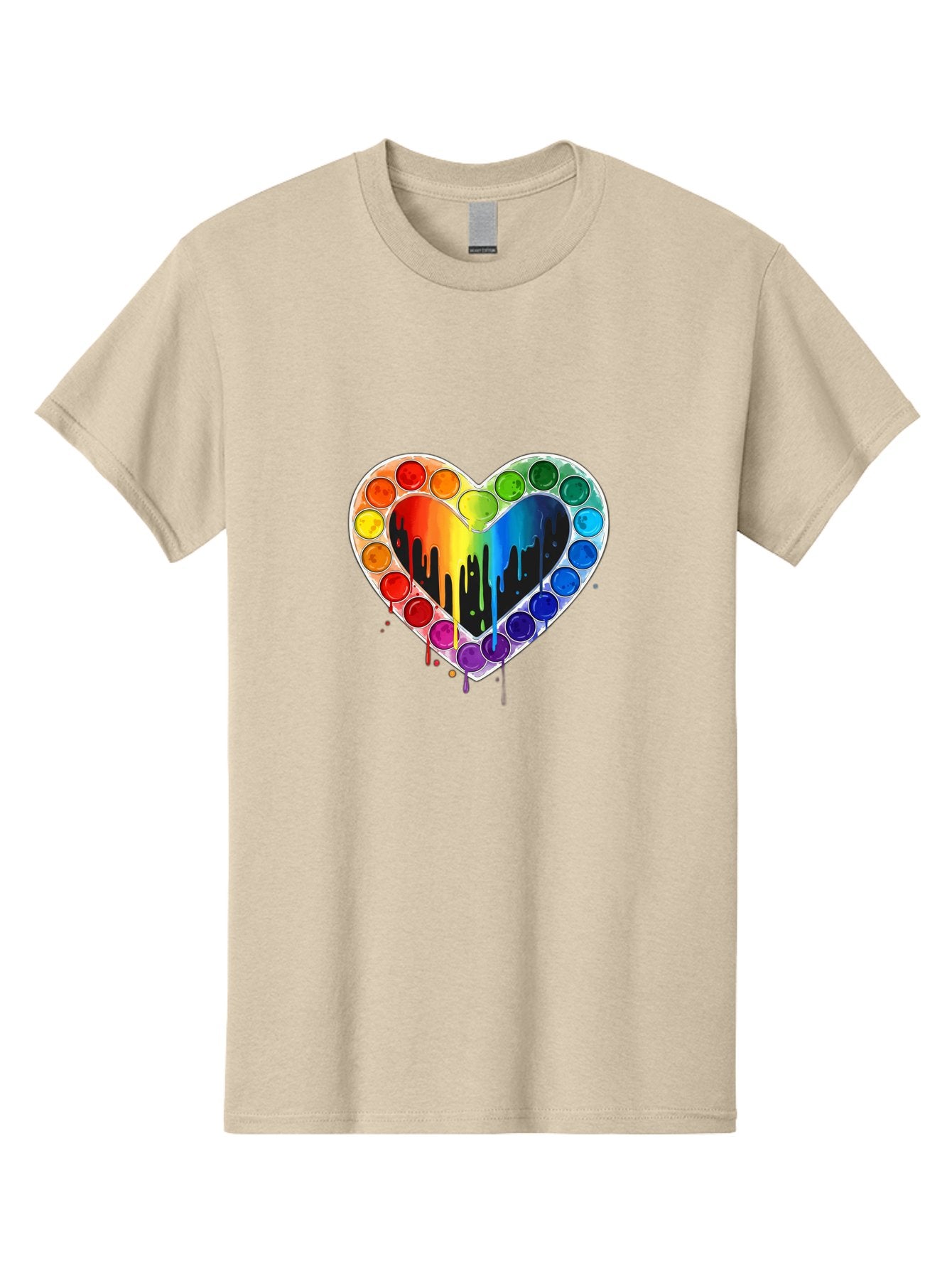 Paint-Palette-Heart Men'S Graphic Tee, 100% Cotton, Comfortable Casual Summer Wear, Machine Washable, Vintage Camera, Old Camera, Antique Camera, Black Camera, Classic Photography, Photography Equipment, Nostalgic Device, Film Camera, Baj607 5