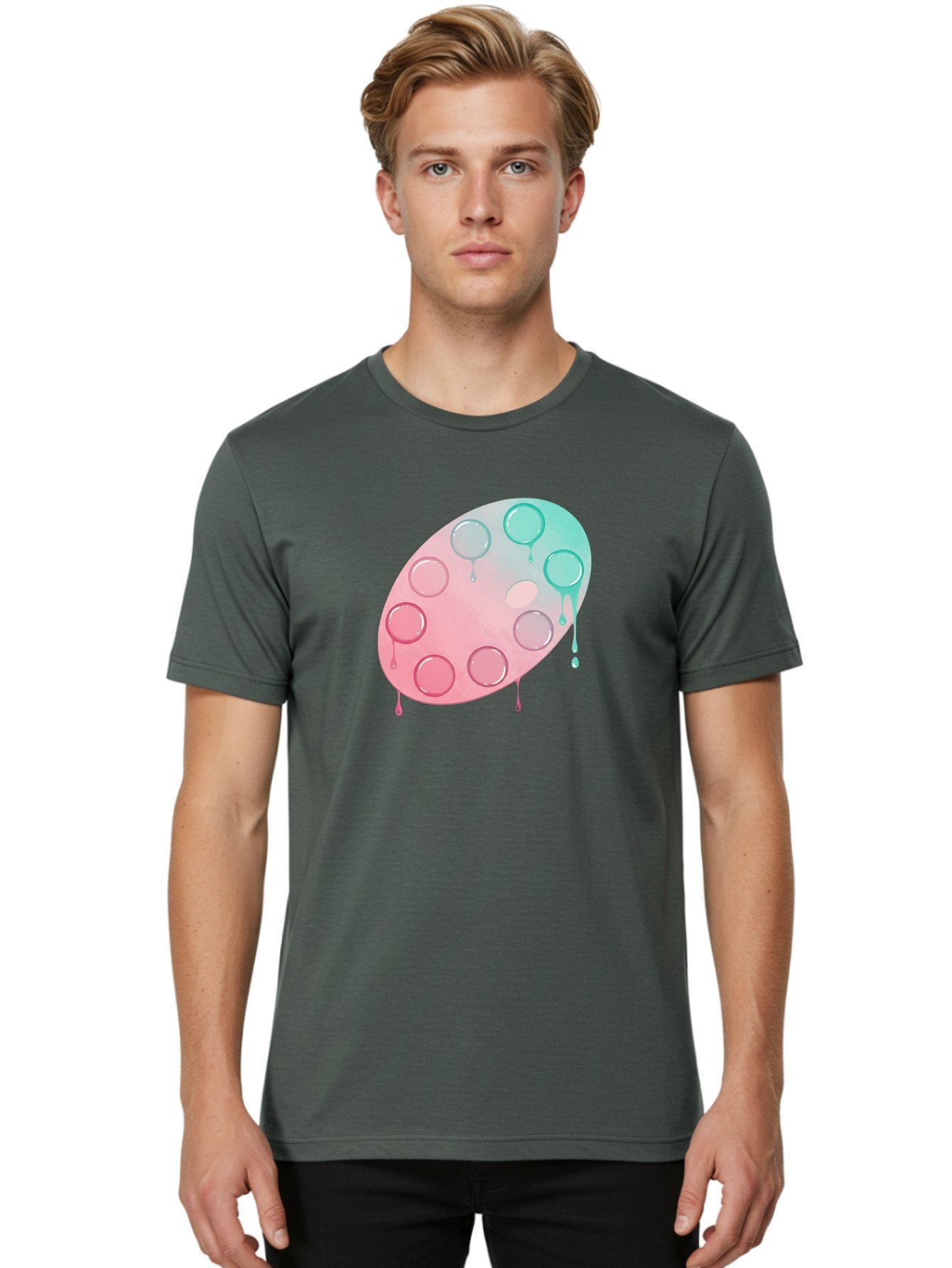 Paint-Palette Men'S Graphic Tee, 100% Cotton, Comfortable Casual Summer Wear, Machine Washable, Vintage Camera, Old Camera, Antique Camera, Black Camera, Classic Photography, Photography Equipment, Nostalgic Device, Film Camera, Camera Art Baj608 29