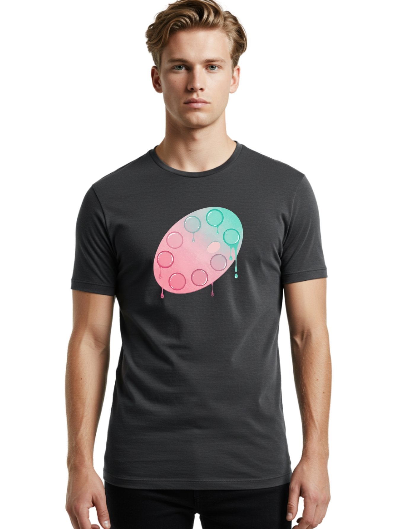 Paint-Palette Men'S Graphic Tee, 100% Cotton, Comfortable Casual Summer Wear, Machine Washable, Vintage Camera, Old Camera, Antique Camera, Black Camera, Classic Photography, Photography Equipment, Nostalgic Device, Film Camera, Camera Art Baj608 28