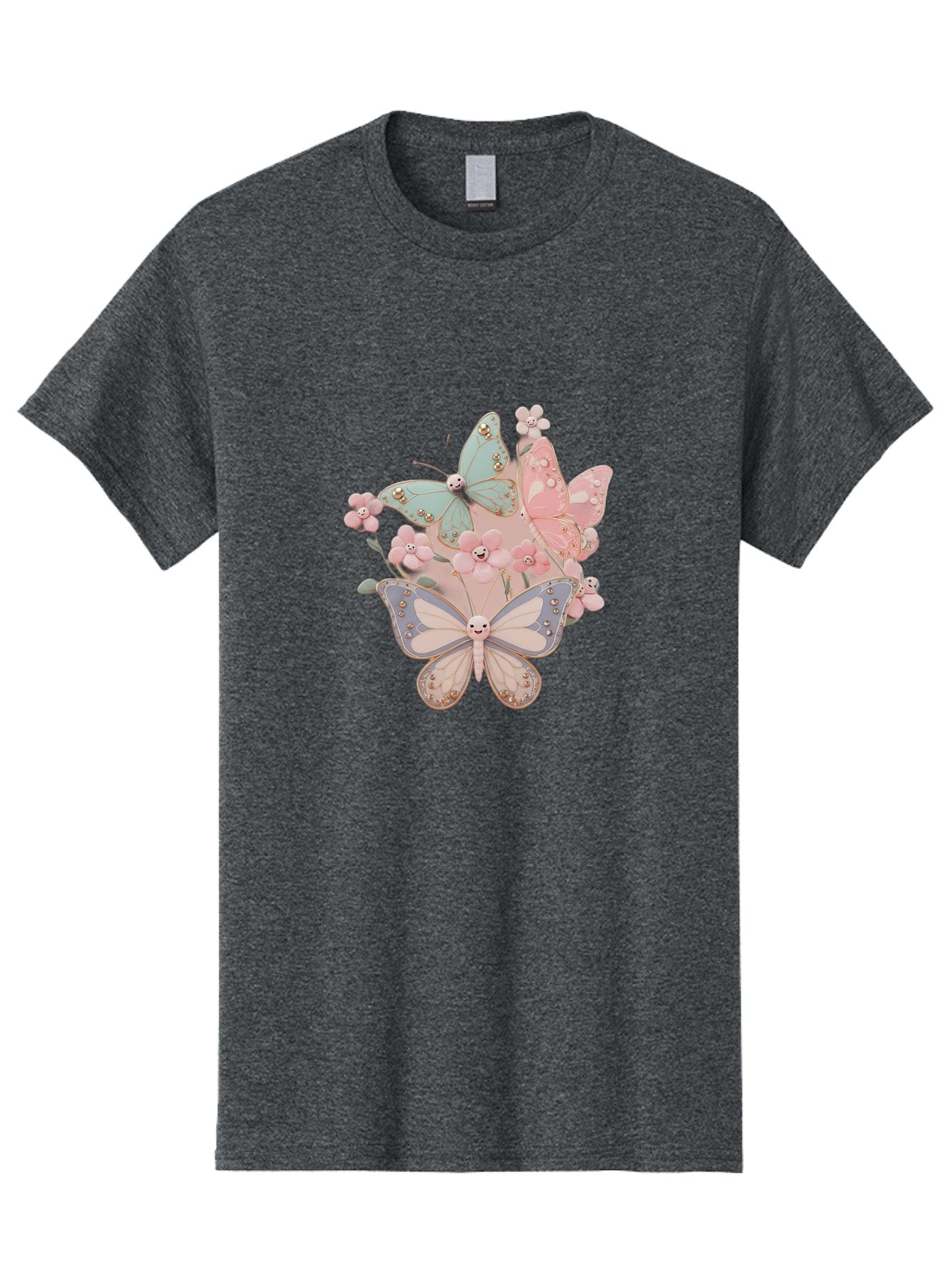 Pastel-Butterflies Men'S Graphic Tee, 100% Cotton, Comfortable Casual Summer Wear, Machine Washable, Vintage Camera, Old Camera, Antique Camera, Black Camera, Classic Photography, Photography Equipment, Nostalgic Device, Film Camera, Baj614 4