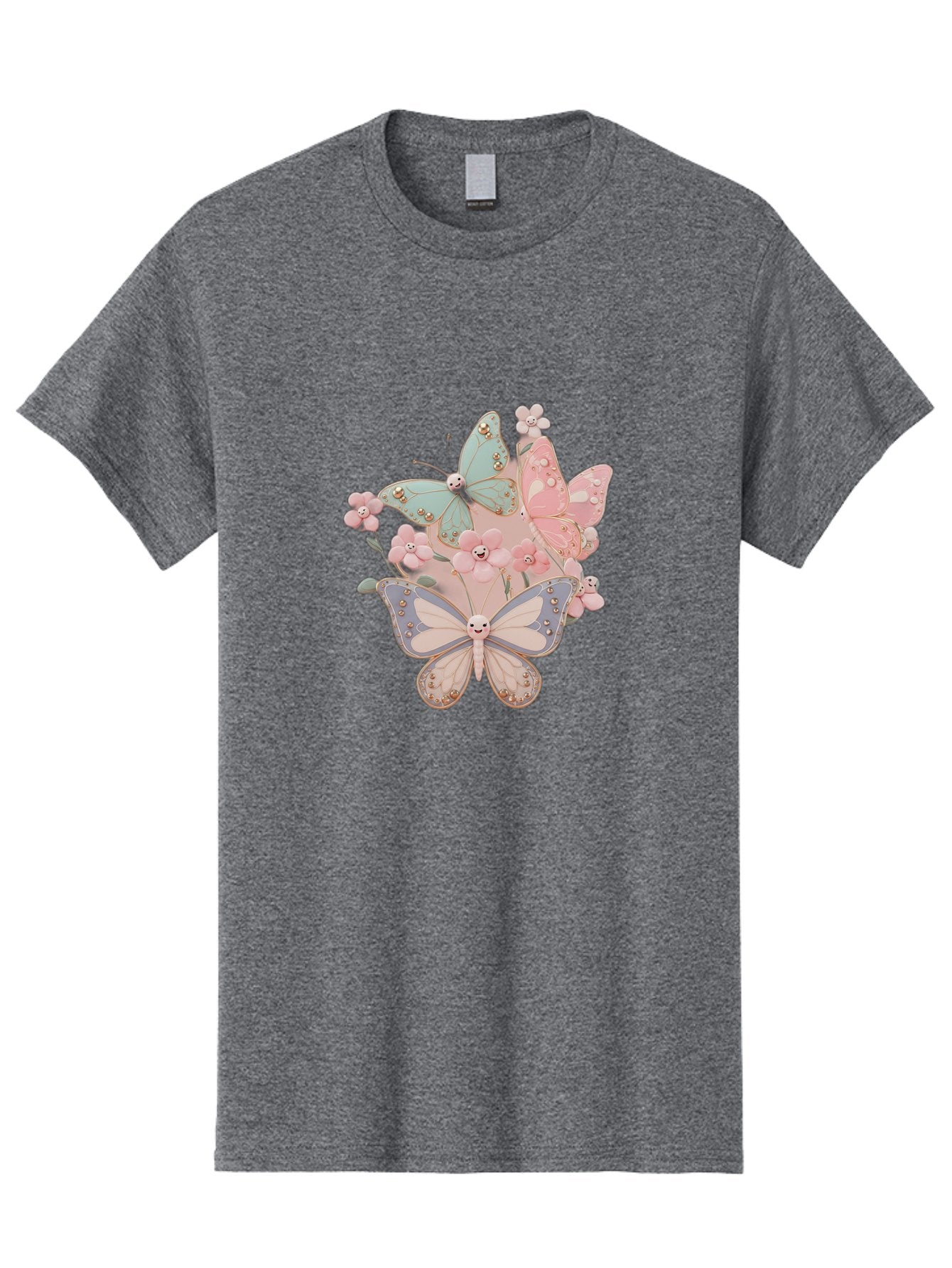 Pastel-Butterflies Men'S Graphic Tee, 100% Cotton, Comfortable Casual Summer Wear, Machine Washable, Vintage Camera, Old Camera, Antique Camera, Black Camera, Classic Photography, Photography Equipment, Nostalgic Device, Film Camera, Baj614 6