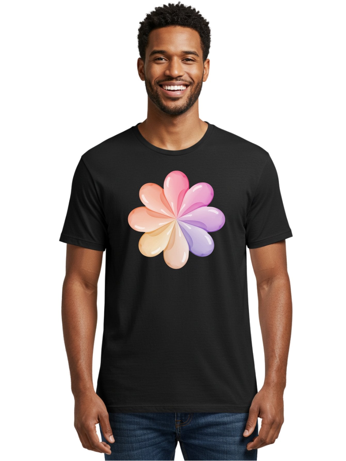 Pastel-Flower-1 Men'S Graphic Tee, 100% Cotton, Comfortable Casual Summer Wear, Machine Washable, Vintage Camera, Old Camera, Antique Camera, Black Camera, Classic Photography, Photography Equipment, Nostalgic Device, Film Camera, Camera Art Baj617 26