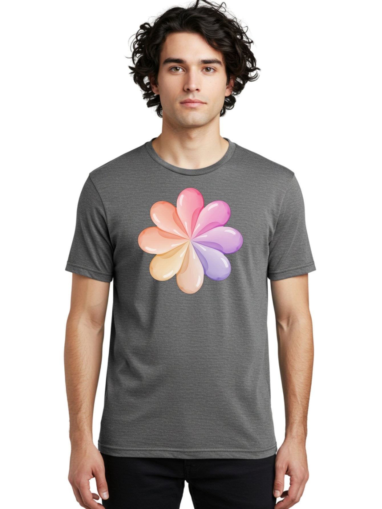 Pastel-Flower-1 Men'S Graphic Tee, 100% Cotton, Comfortable Casual Summer Wear, Machine Washable, Vintage Camera, Old Camera, Antique Camera, Black Camera, Classic Photography, Photography Equipment, Nostalgic Device, Film Camera, Camera Art Baj617 30