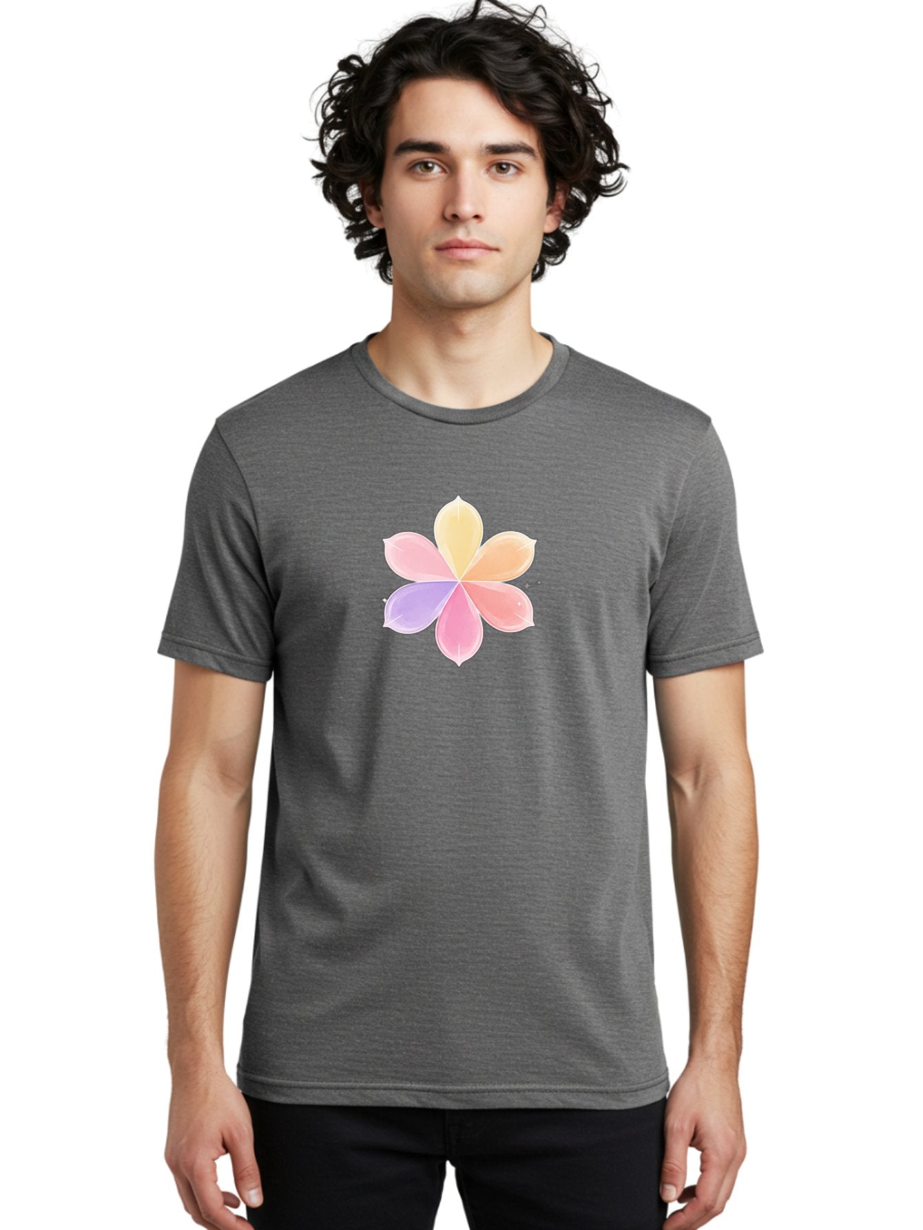 Pastel-Flower Men'S Graphic Tee, 100% Cotton, Comfortable Casual Summer Wear, Machine Washable, Vintage Camera, Old Camera, Antique Camera, Black Camera, Classic Photography, Photography Equipment, Nostalgic Device, Film Camera, Camera Art Baj618 26