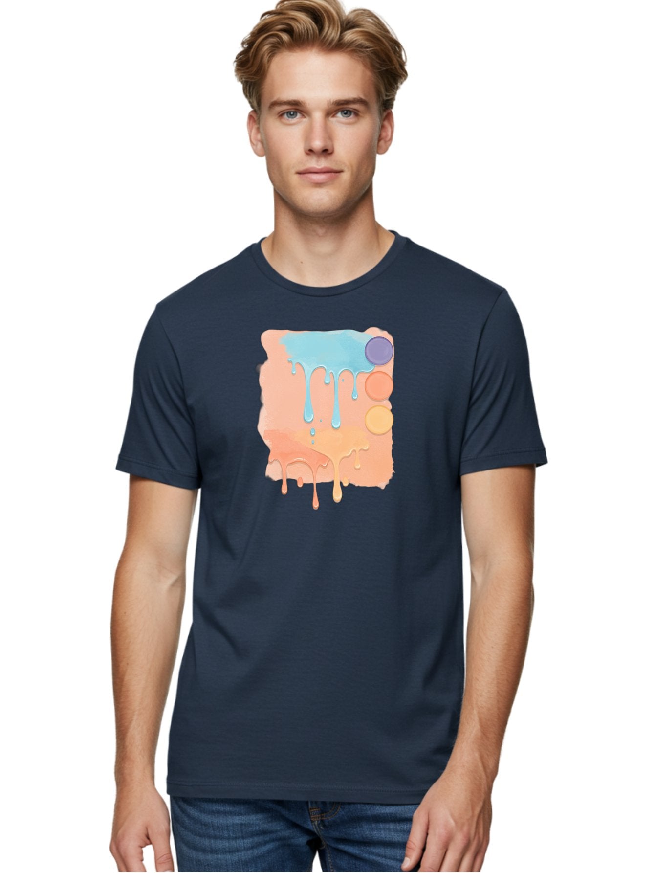 Pastel-Paint-Splash Men'S Graphic Tee, 100% Cotton, Comfortable Casual Summer Wear, Machine Washable, Vintage Camera, Old Camera, Antique Camera, Black Camera, Classic Photography, Photography Equipment, Nostalgic Device, Film Camera, Baj619 19