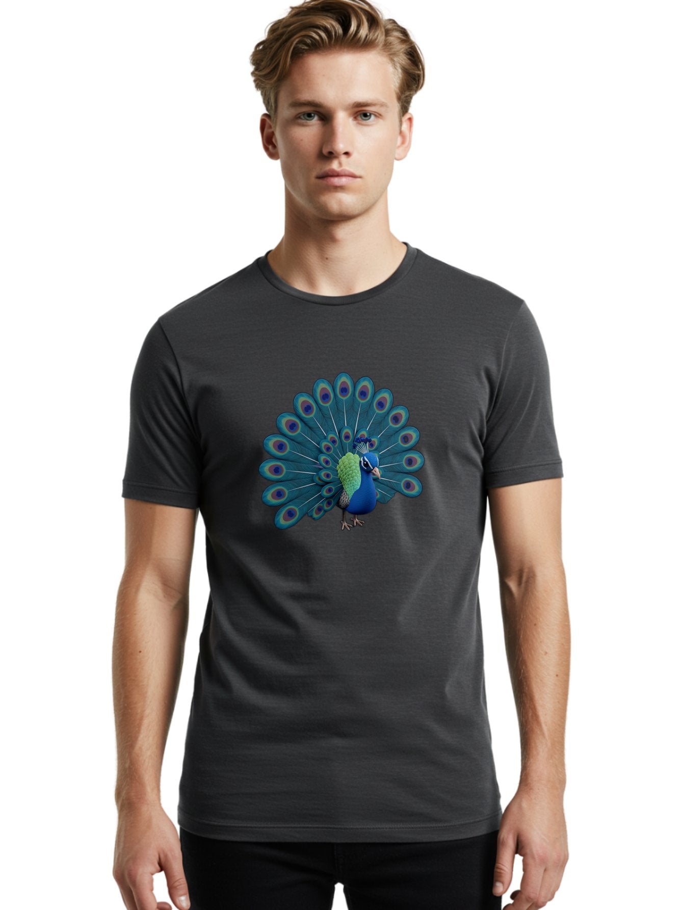 Peacock-2 Men'S Graphic Tee, 100% Cotton, Comfortable Casual Summer Wear, Machine Washable, Vintage Camera, Old Camera, Antique Camera, Black Camera, Classic Photography, Photography Equipment, Nostalgic Device, Film Camera, Camera Art Baj621 28