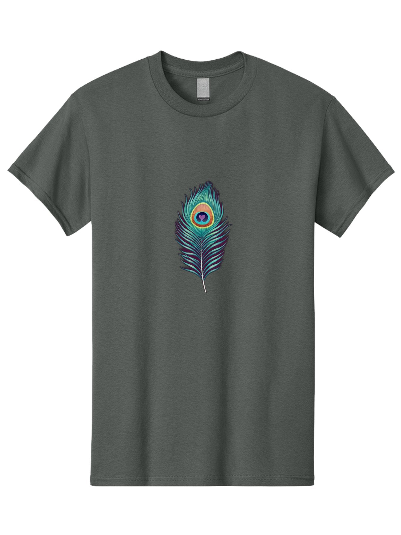 Peacock-Feather-1 Men'S Graphic Tee, 100% Cotton, Comfortable Casual Summer Wear, Machine Washable, Vintage Camera, Old Camera, Antique Camera, Black Camera, Classic Photography, Photography Equipment, Nostalgic Device, Film Camera, Camera Art Baj625 13