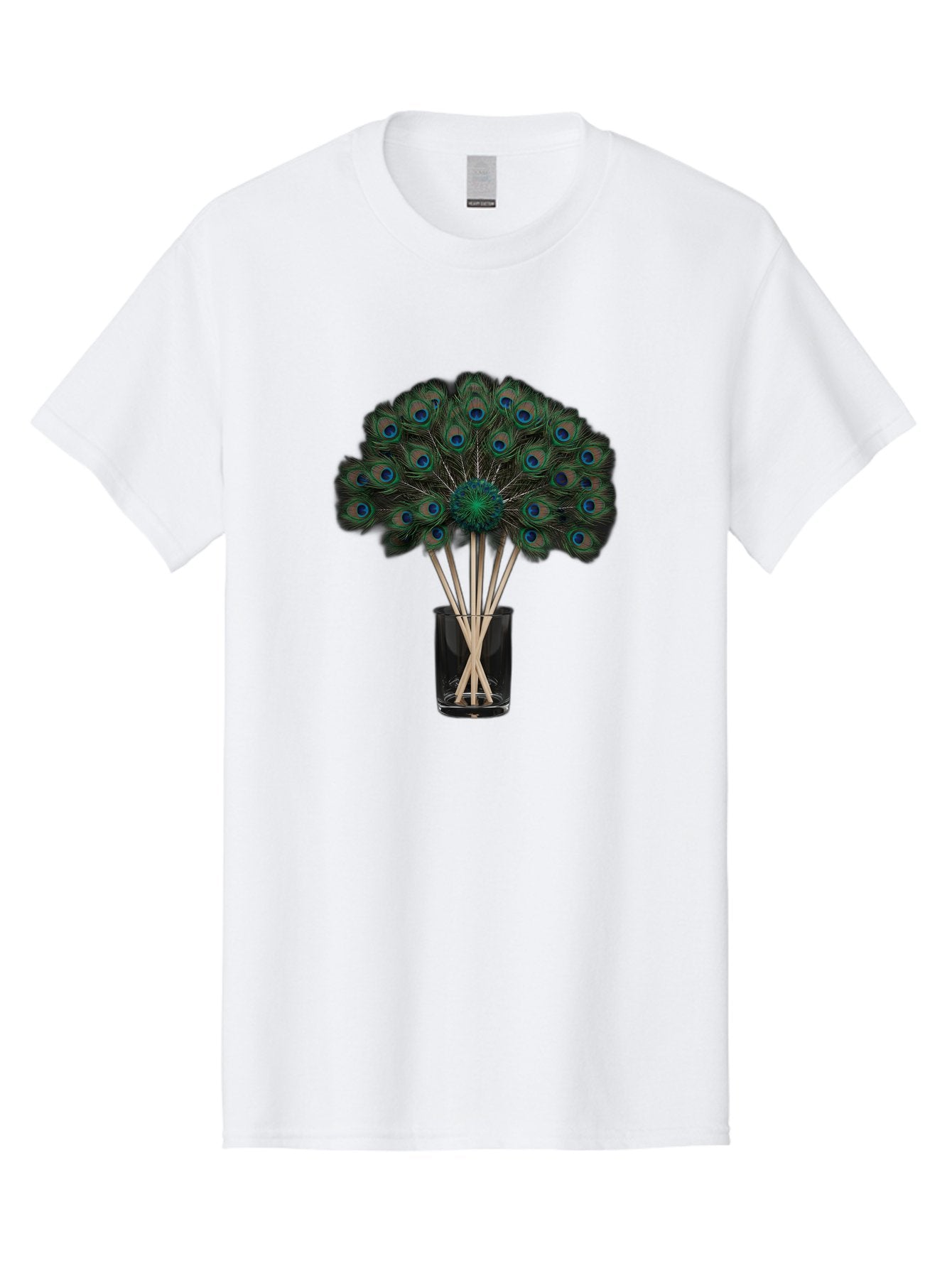 Peacock-Feathers-In-Vase Men'S Graphic Tee, 100% Cotton, Comfortable Casual Summer Wear, Machine Washable, Vintage Camera, Old Camera, Antique Camera, Black Camera, Classic Photography, Photography Equipment, Nostalgic Device, Film Camera, Baj631 5