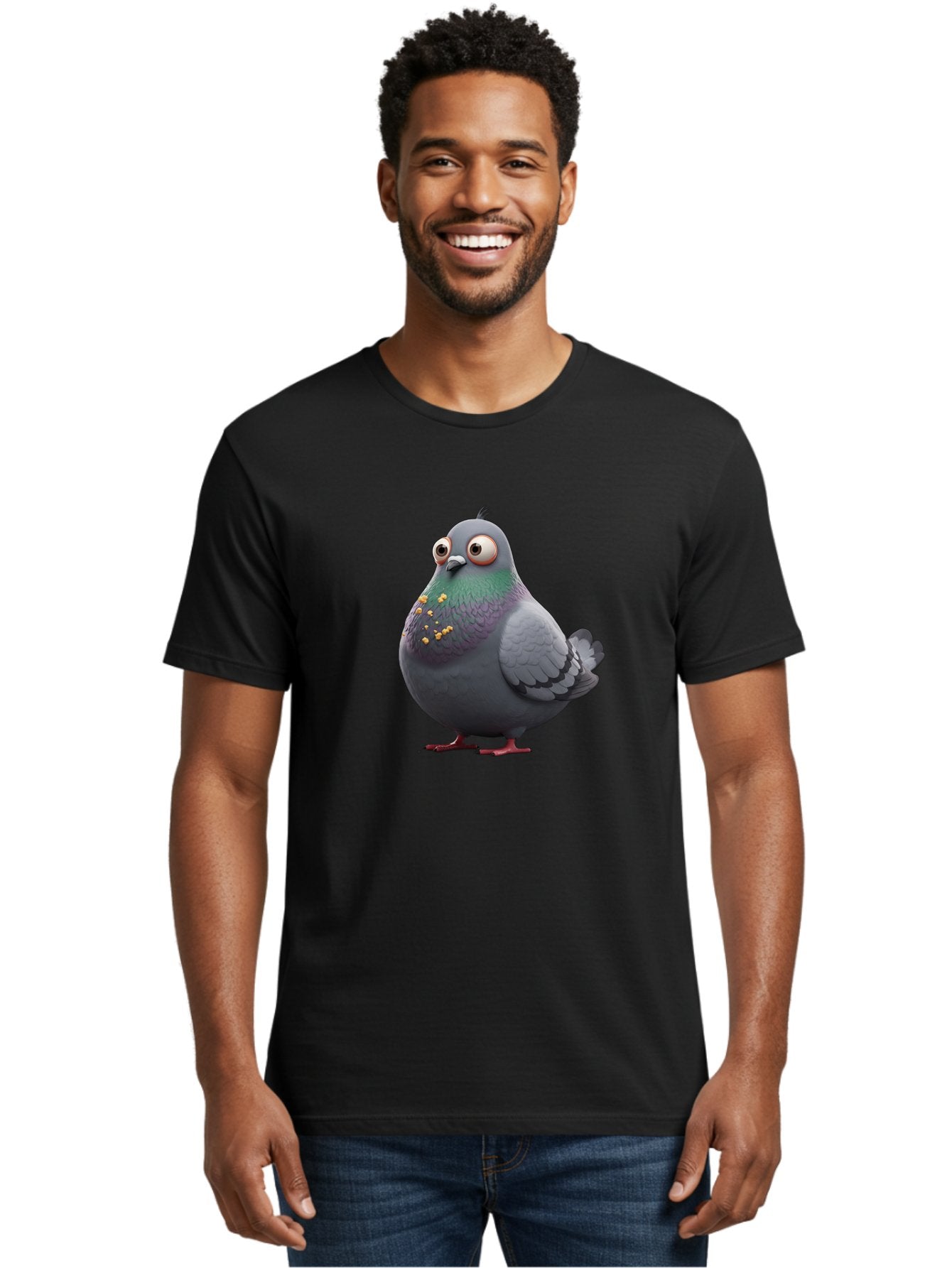 Pigeon-With-Big-Eyes Men'S Graphic Tee, 100% Cotton, Comfortable Casual Summer Wear, Machine Washable, Vintage Camera, Old Camera, Antique Camera, Black Camera, Classic Photography, Photography Equipment, Nostalgic Device, Film Camera, Baj642 16
