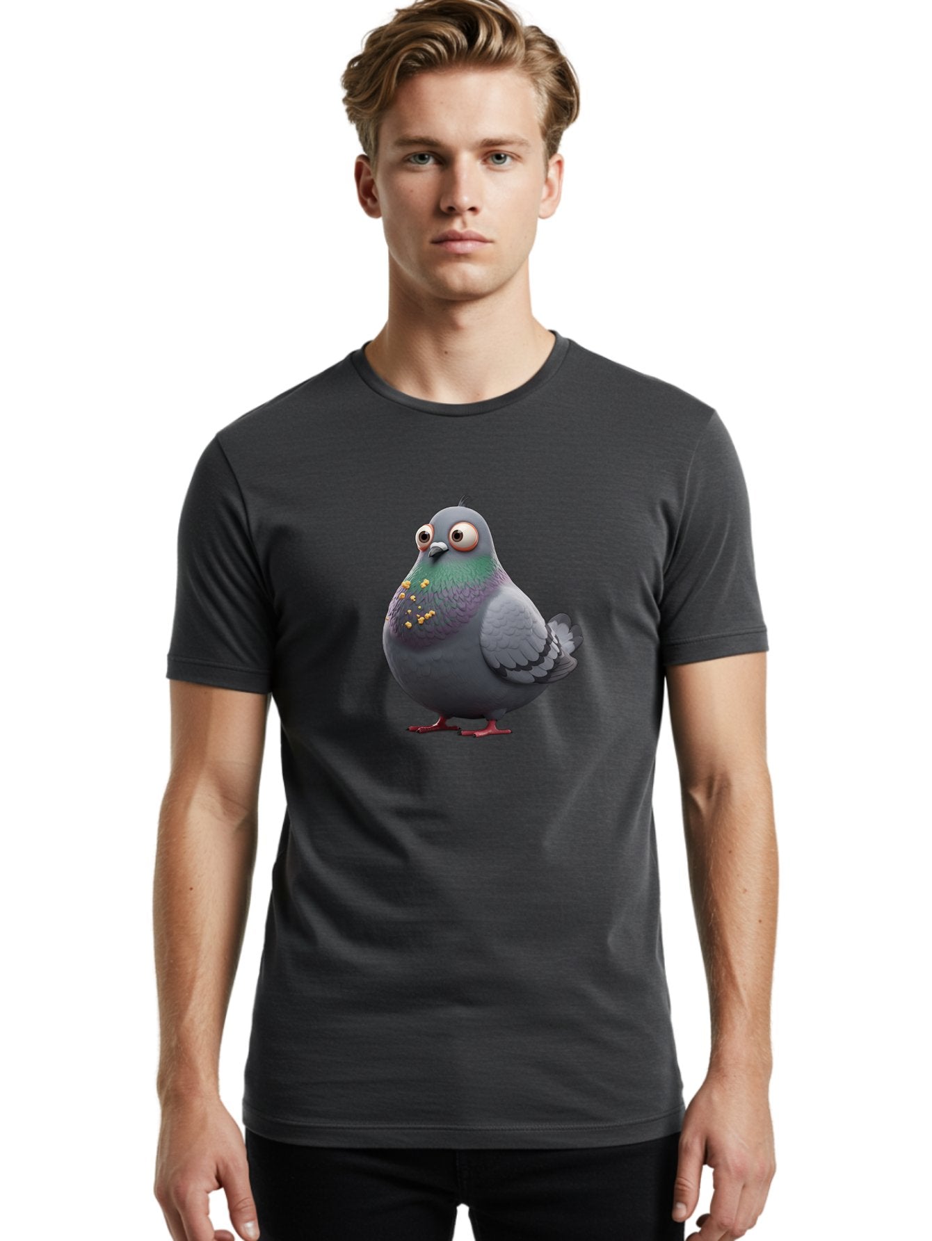 Pigeon-With-Big-Eyes Men'S Graphic Tee, 100% Cotton, Comfortable Casual Summer Wear, Machine Washable, Vintage Camera, Old Camera, Antique Camera, Black Camera, Classic Photography, Photography Equipment, Nostalgic Device, Film Camera, Baj642 25