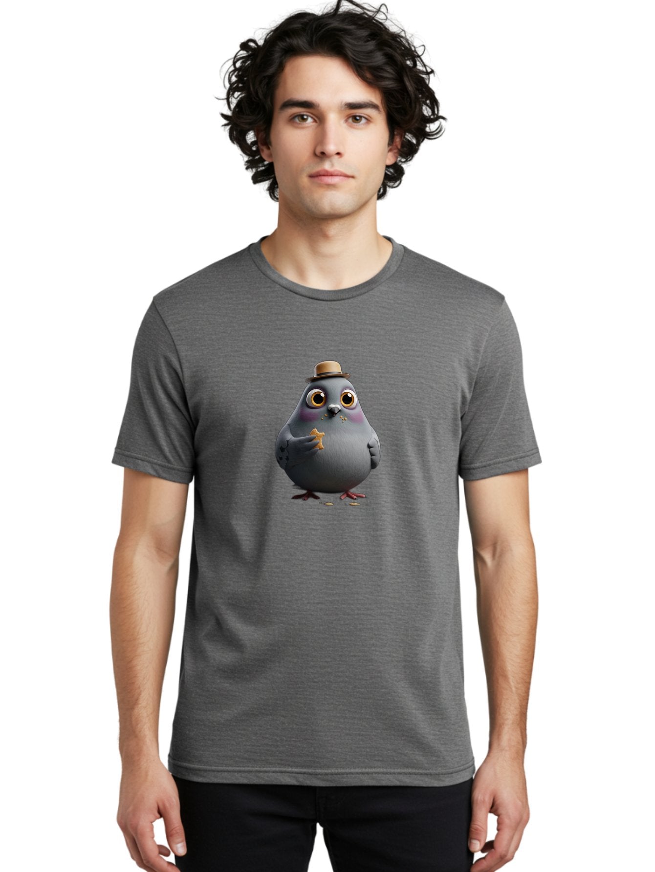 Pigeon-With-Hat Men'S Graphic Tee, 100% Cotton, Comfortable Casual Summer Wear, Machine Washable, Vintage Camera, Old Camera, Antique Camera, Black Camera, Classic Photography, Photography Equipment, Nostalgic Device, Film Camera, Camera Art Baj644 22
