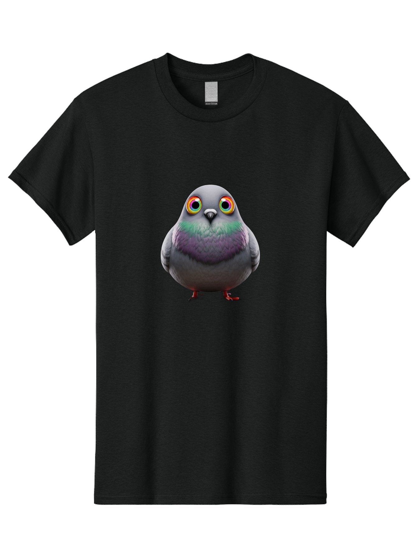Pigeon-With-Rainbow-Eyes Men'S Graphic Tee, 100% Cotton, Comfortable Casual Summer Wear, Machine Washable, Vintage Camera, Old Camera, Antique Camera, Black Camera, Classic Photography, Photography Equipment, Nostalgic Device, Film Camera, Baj646 5