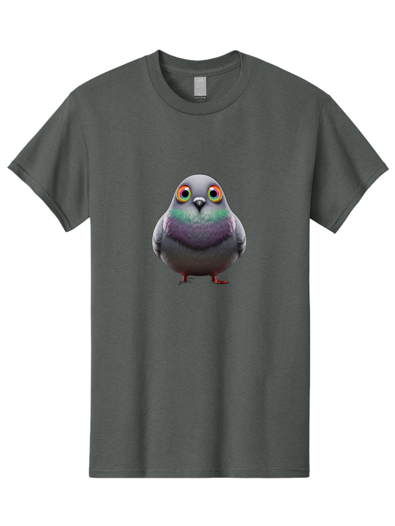 Pigeon-With-Rainbow-Eyes Men'S Graphic Tee, 100% Cotton, Comfortable Casual Summer Wear, Machine Washable, Vintage Camera, Old Camera, Antique Camera, Black Camera, Classic Photography, Photography Equipment, Nostalgic Device, Film Camera, Baj646