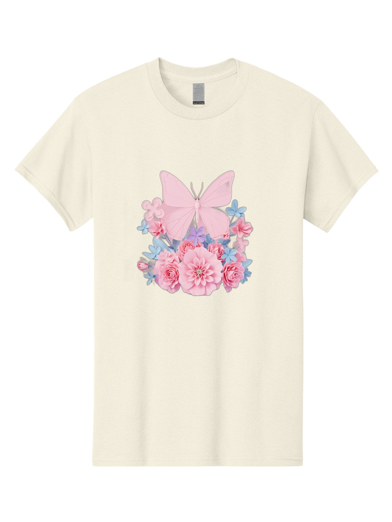 Pink-Butterfly-And-Flowers Men'S Graphic Tee, 100% Cotton, Comfortable Casual Summer Wear, Machine Washable, Vintage Camera, Old Camera, Antique Camera, Black Camera, Classic Photography, Photography Equipment, Nostalgic Device, Film Camera, Baj659 3