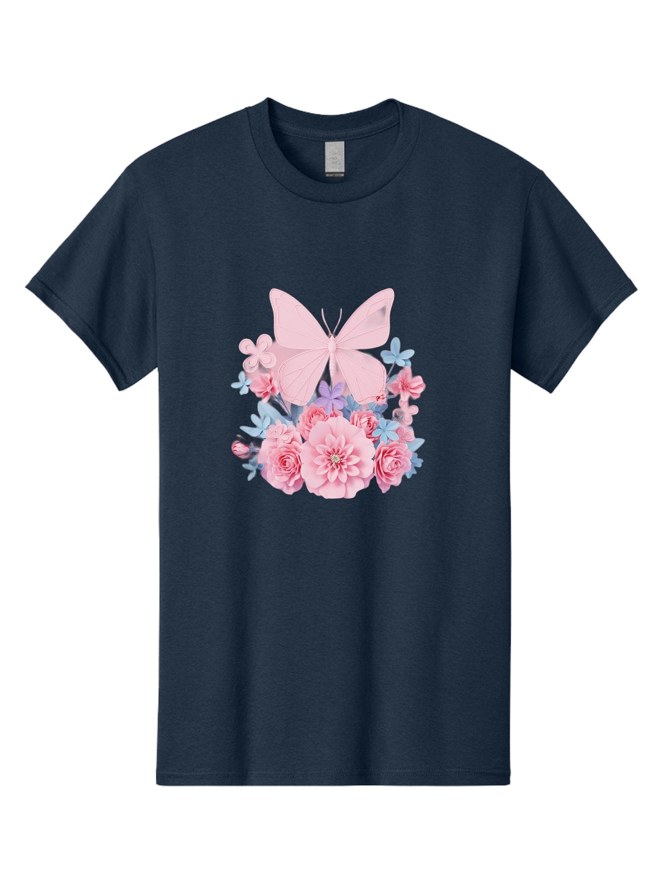 Pink-Butterfly-And-Flowers Men'S Graphic Tee, 100% Cotton, Comfortable Casual Summer Wear, Machine Washable, Vintage Camera, Old Camera, Antique Camera, Black Camera, Classic Photography, Photography Equipment, Nostalgic Device, Film Camera, Baj659 9