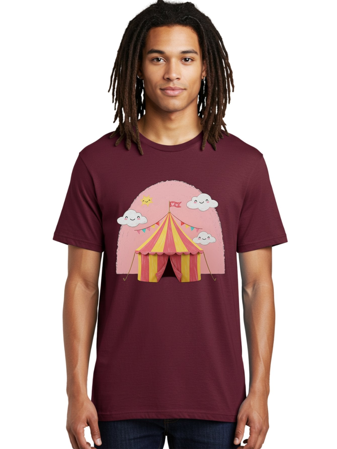 Pink-Circus-Tent Men'S Graphic Tee, 100% Cotton, Comfortable Casual Summer Wear, Machine Washable, Vintage Camera, Old Camera, Antique Camera, Black Camera, Classic Photography, Photography Equipment, Nostalgic Device, Film Camera, Camera Art Baj661 23