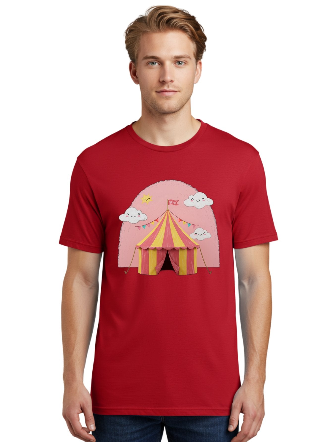 Pink-Circus-Tent Men'S Graphic Tee, 100% Cotton, Comfortable Casual Summer Wear, Machine Washable, Vintage Camera, Old Camera, Antique Camera, Black Camera, Classic Photography, Photography Equipment, Nostalgic Device, Film Camera, Camera Art Baj661 20