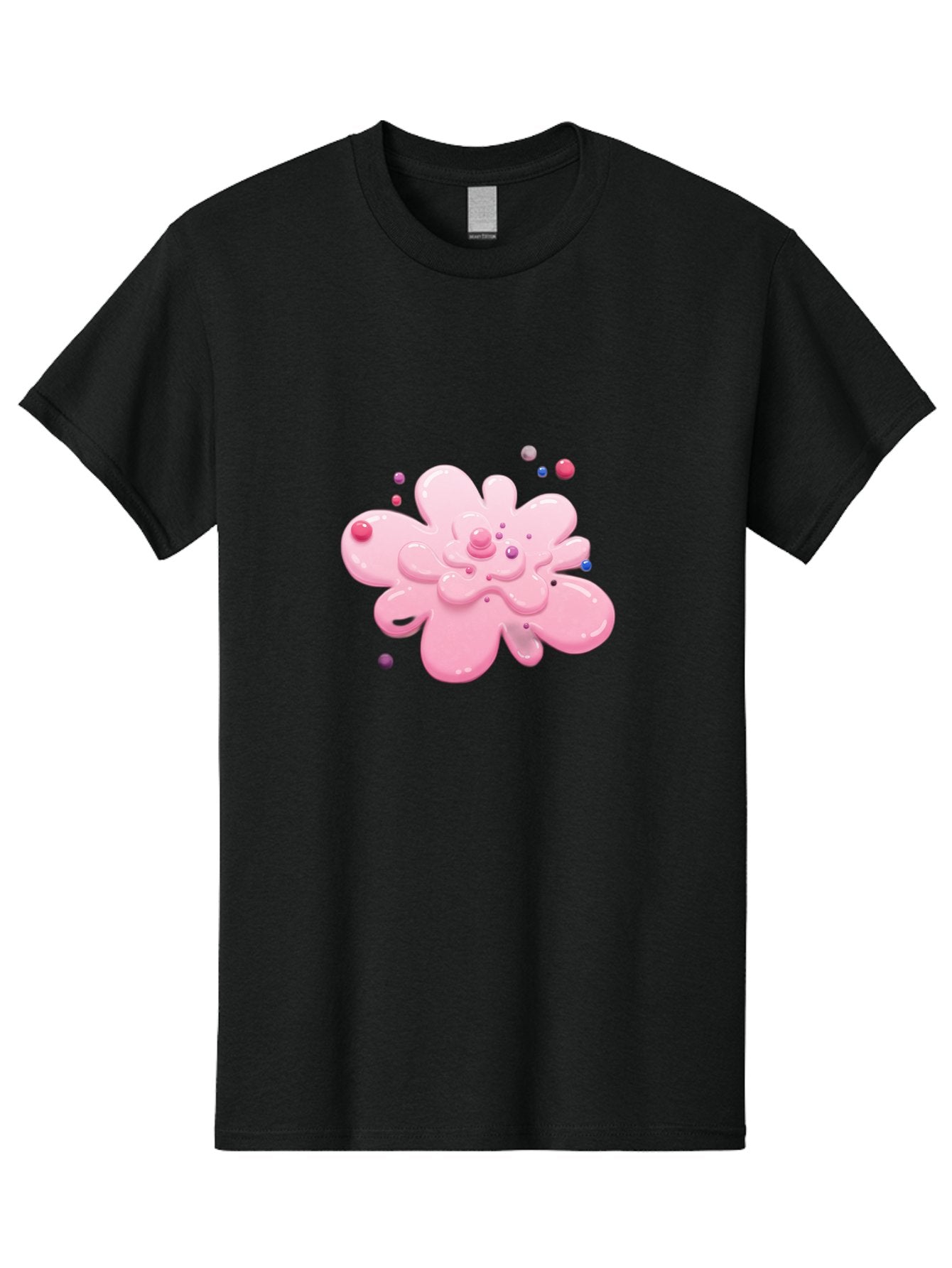 Pink-Droplet-Flower Men'S Graphic Tee, 100% Cotton, Comfortable Casual Summer Wear, Machine Washable, Vintage Camera, Old Camera, Antique Camera, Black Camera, Classic Photography, Photography Equipment, Nostalgic Device, Film Camera, Baj668 6