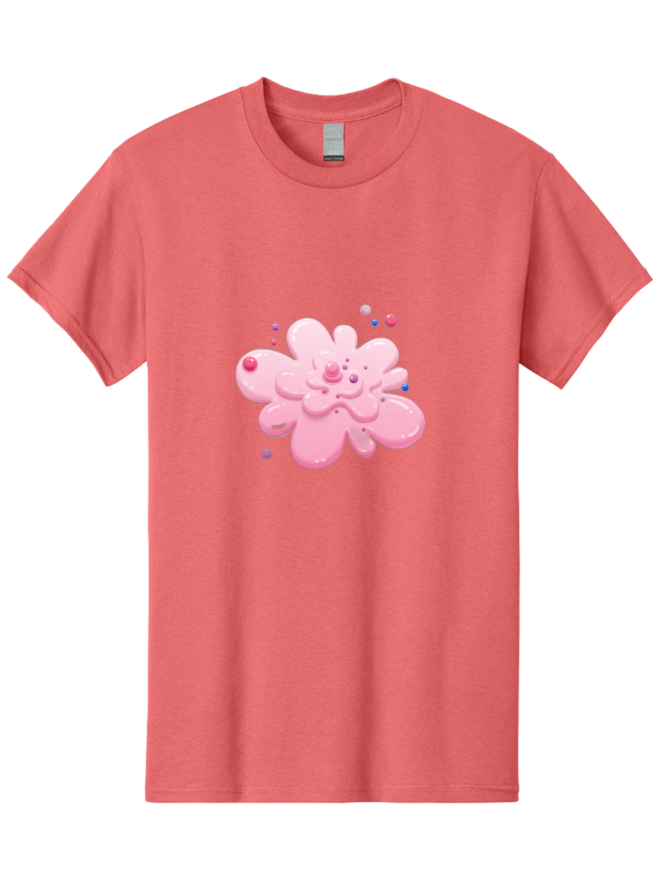 Pink-Droplet-Flower Men'S Graphic Tee, 100% Cotton, Comfortable Casual Summer Wear, Machine Washable, Vintage Camera, Old Camera, Antique Camera, Black Camera, Classic Photography, Photography Equipment, Nostalgic Device, Film Camera, Baj668 4