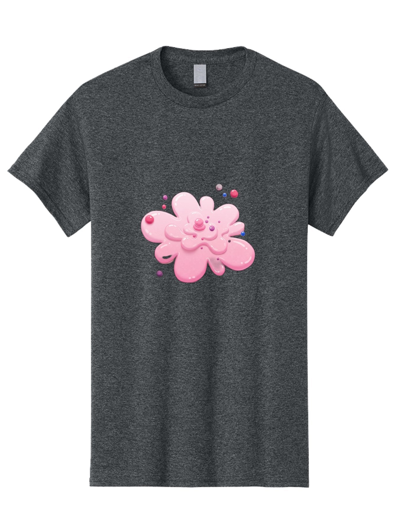 Pink-Droplet-Flower Men'S Graphic Tee, 100% Cotton, Comfortable Casual Summer Wear, Machine Washable, Vintage Camera, Old Camera, Antique Camera, Black Camera, Classic Photography, Photography Equipment, Nostalgic Device, Film Camera, Baj668 8