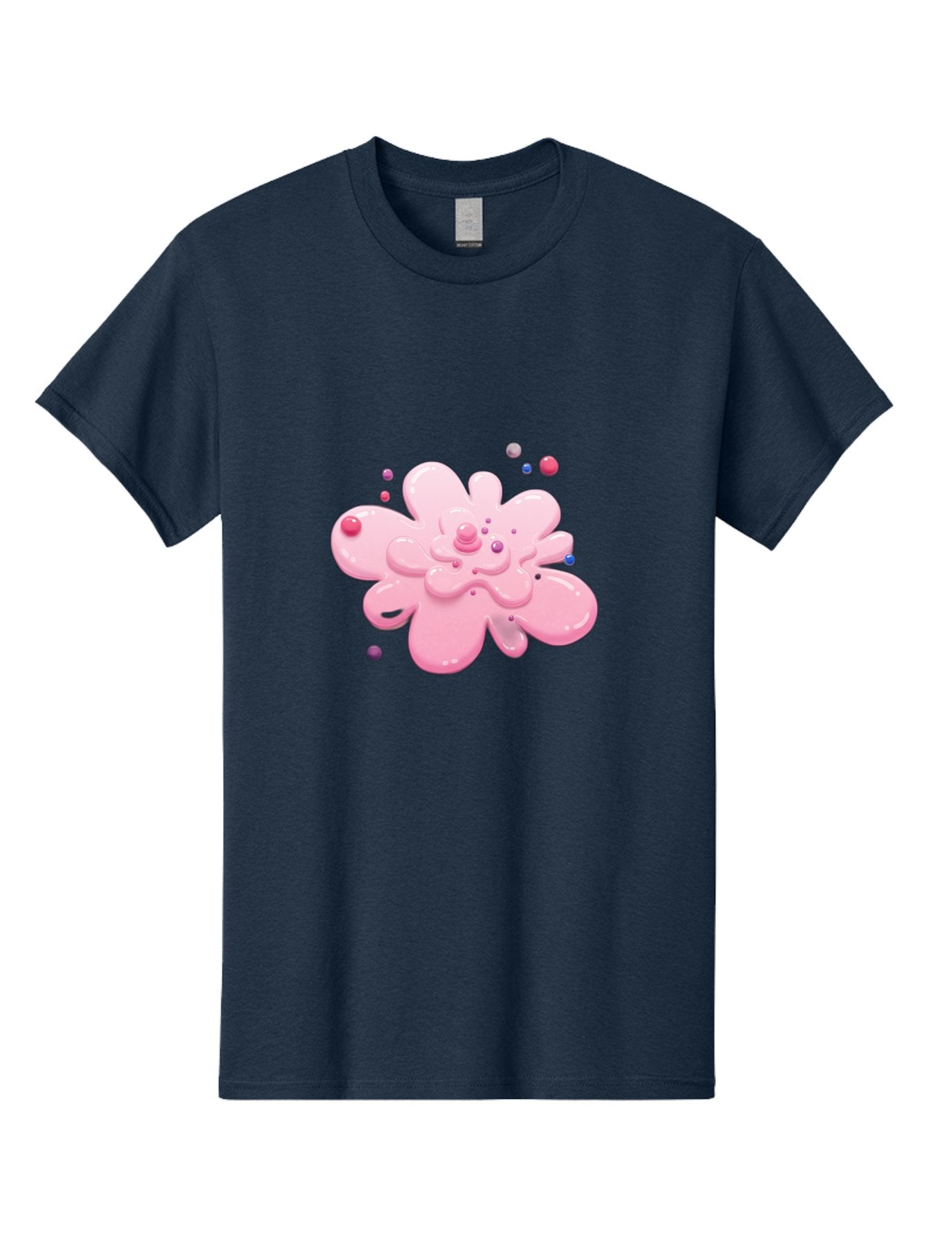 Pink-Droplet-Flower Men'S Graphic Tee, 100% Cotton, Comfortable Casual Summer Wear, Machine Washable, Vintage Camera, Old Camera, Antique Camera, Black Camera, Classic Photography, Photography Equipment, Nostalgic Device, Film Camera, Baj668 9