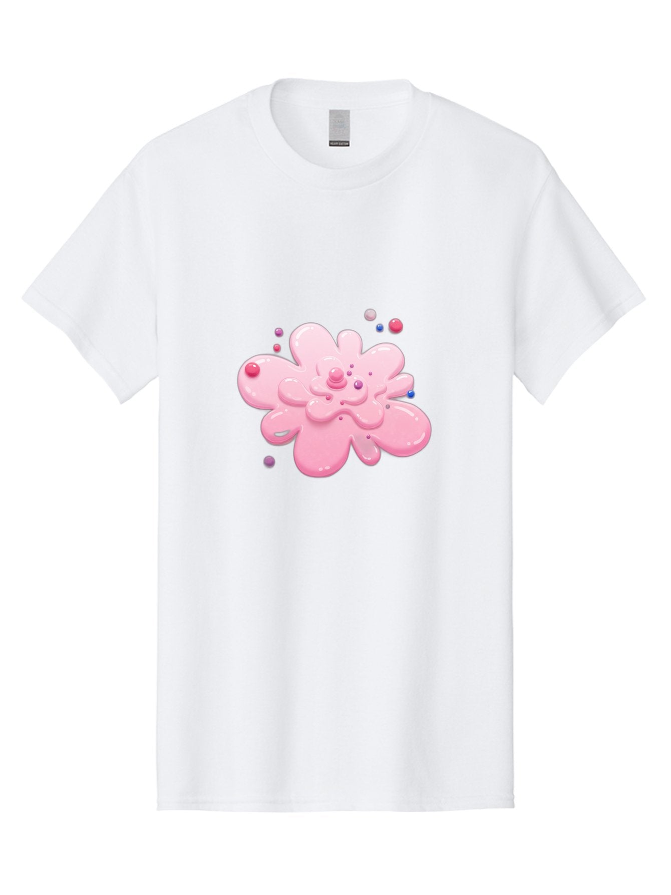 Pink-Droplet-Flower Men'S Graphic Tee, 100% Cotton, Comfortable Casual Summer Wear, Machine Washable, Vintage Camera, Old Camera, Antique Camera, Black Camera, Classic Photography, Photography Equipment, Nostalgic Device, Film Camera, Baj668