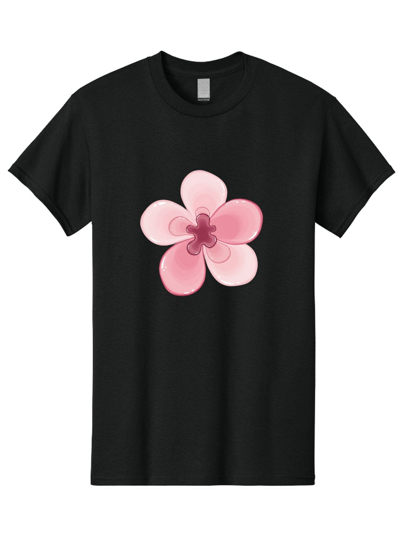 Pink-Flower-1 Men'S Graphic Tee, 100% Cotton, Comfortable Casual Summer Wear, Machine Washable, Vintage Camera, Old Camera, Antique Camera, Black Camera, Classic Photography, Photography Equipment, Nostalgic Device, Film Camera, Camera Art Baj669 6