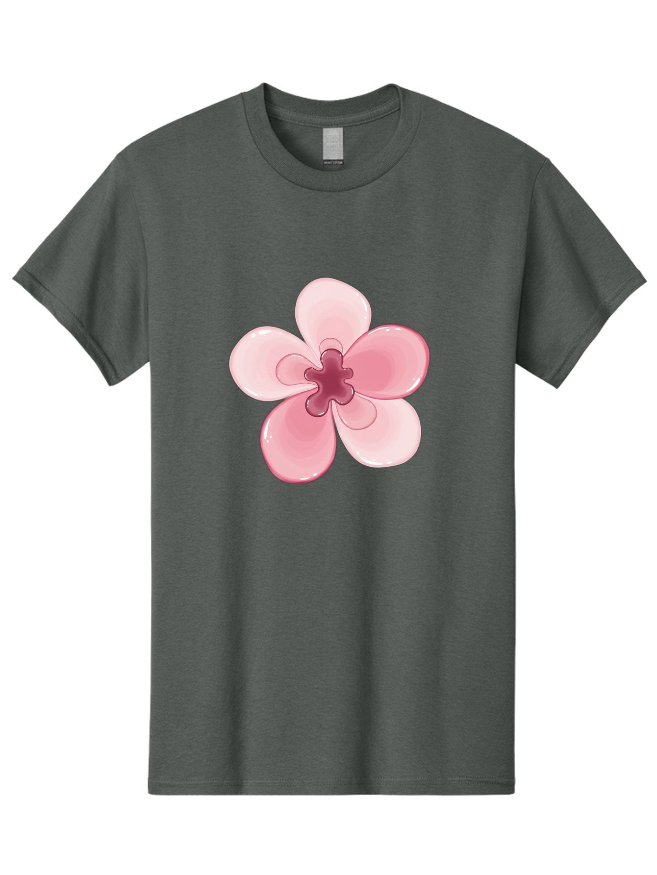 Pink-Flower-1 Men'S Graphic Tee, 100% Cotton, Comfortable Casual Summer Wear, Machine Washable, Vintage Camera, Old Camera, Antique Camera, Black Camera, Classic Photography, Photography Equipment, Nostalgic Device, Film Camera, Camera Art Baj669 7