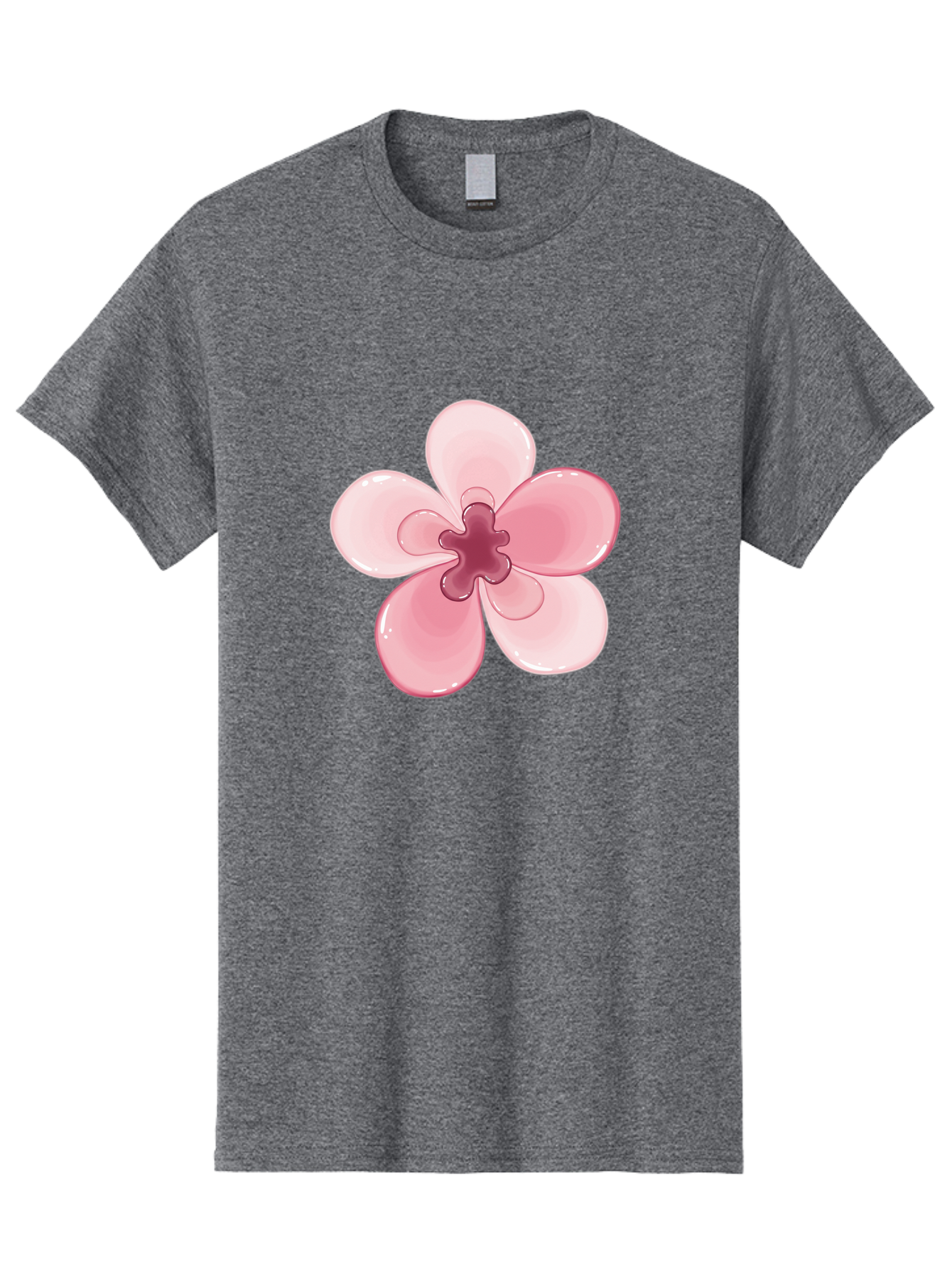 Pink-Flower-1 Men'S Graphic Tee, 100% Cotton, Comfortable Casual Summer Wear, Machine Washable, Vintage Camera, Old Camera, Antique Camera, Black Camera, Classic Photography, Photography Equipment, Nostalgic Device, Film Camera, Camera Art Baj669 4