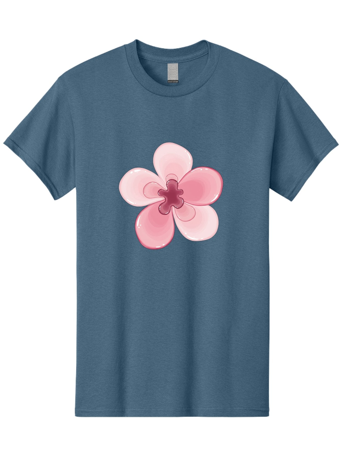 Pink-Flower-1 Men'S Graphic Tee, 100% Cotton, Comfortable Casual Summer Wear, Machine Washable, Vintage Camera, Old Camera, Antique Camera, Black Camera, Classic Photography, Photography Equipment, Nostalgic Device, Film Camera, Camera Art Baj669