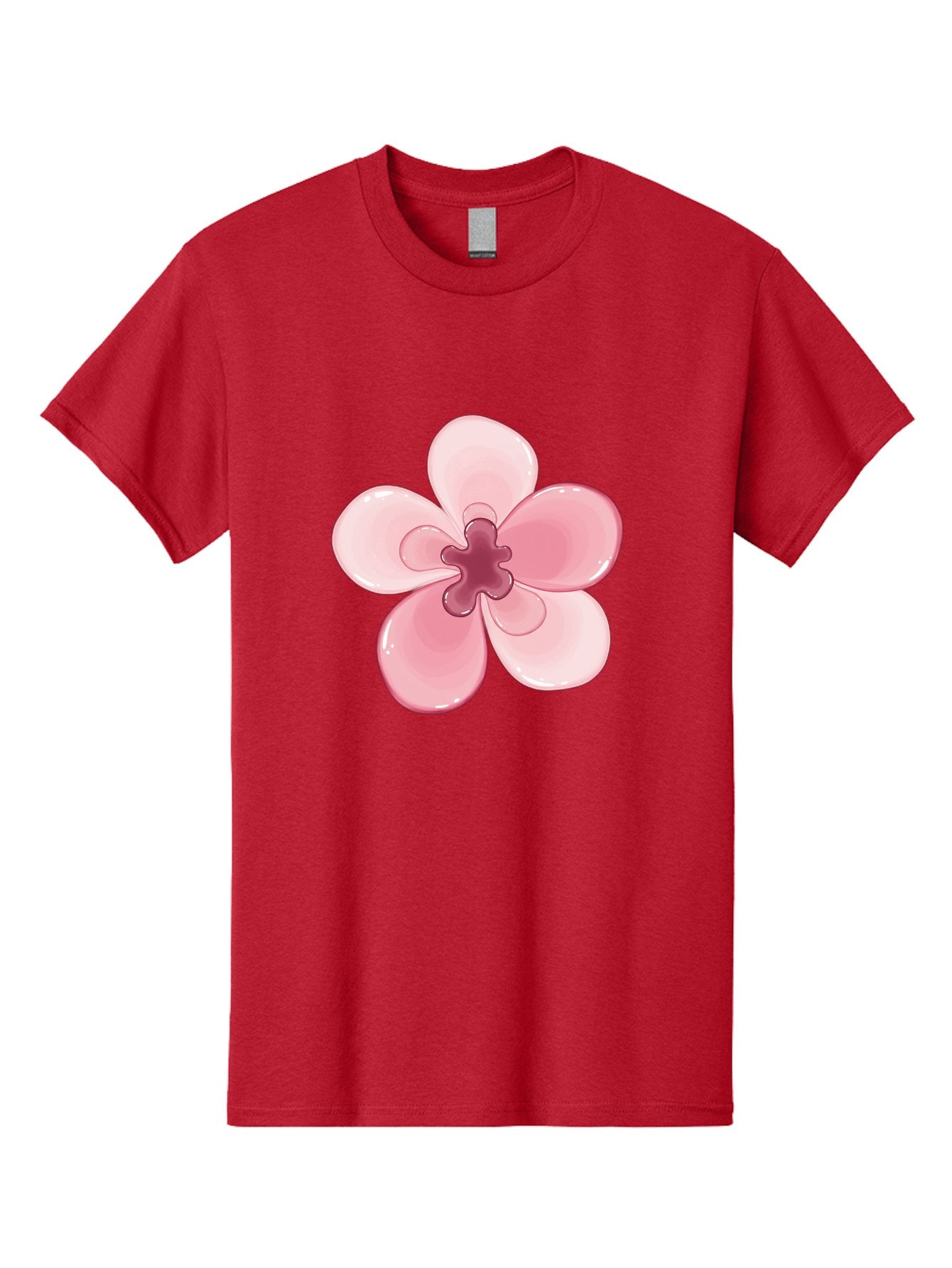 Pink-Flower-1 Men'S Graphic Tee, 100% Cotton, Comfortable Casual Summer Wear, Machine Washable, Vintage Camera, Old Camera, Antique Camera, Black Camera, Classic Photography, Photography Equipment, Nostalgic Device, Film Camera, Camera Art Baj669 3
