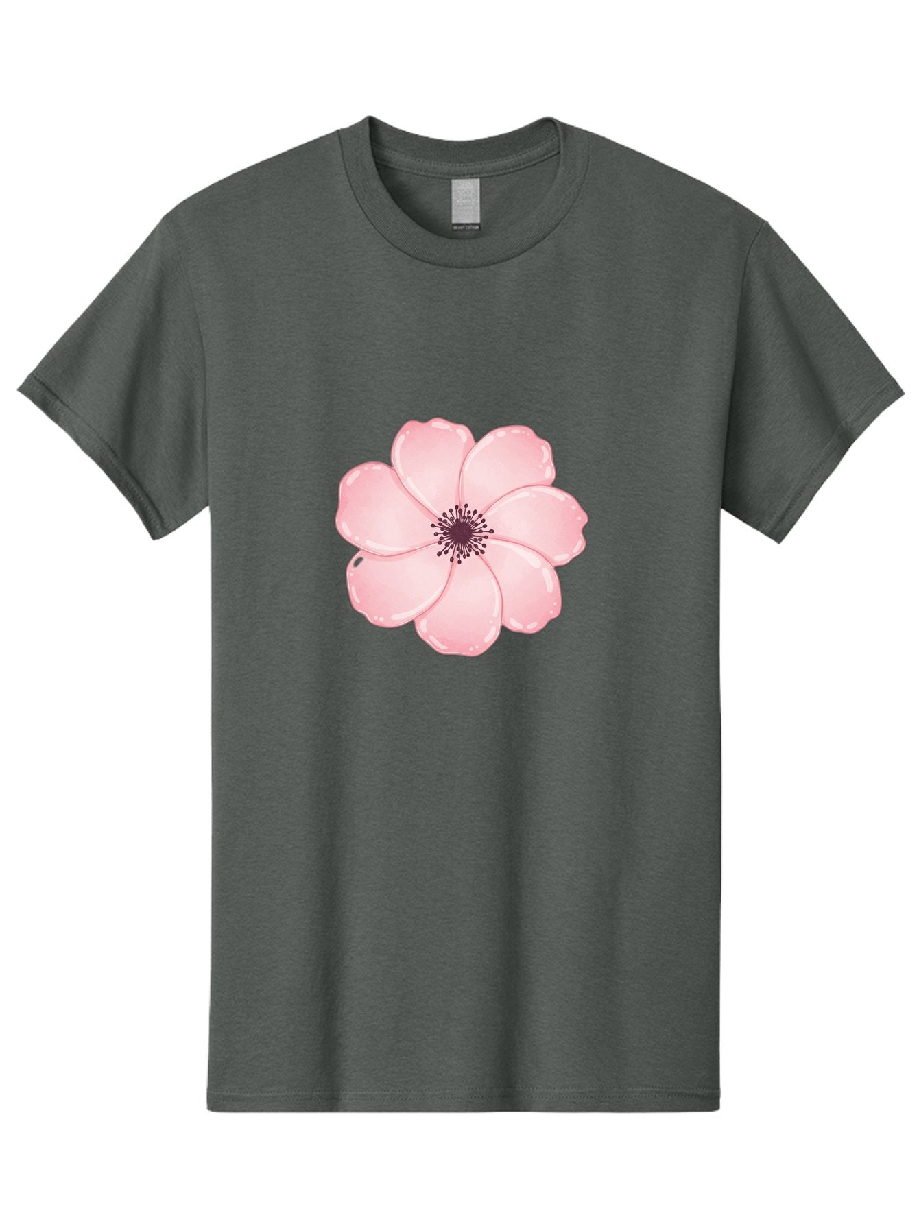 Pink-Flower Men'S Graphic Tee, 100% Cotton, Comfortable Casual Summer Wear, Machine Washable, Vintage Camera, Old Camera, Antique Camera, Black Camera, Classic Photography, Photography Equipment, Nostalgic Device, Film Camera, Camera Art Baj670