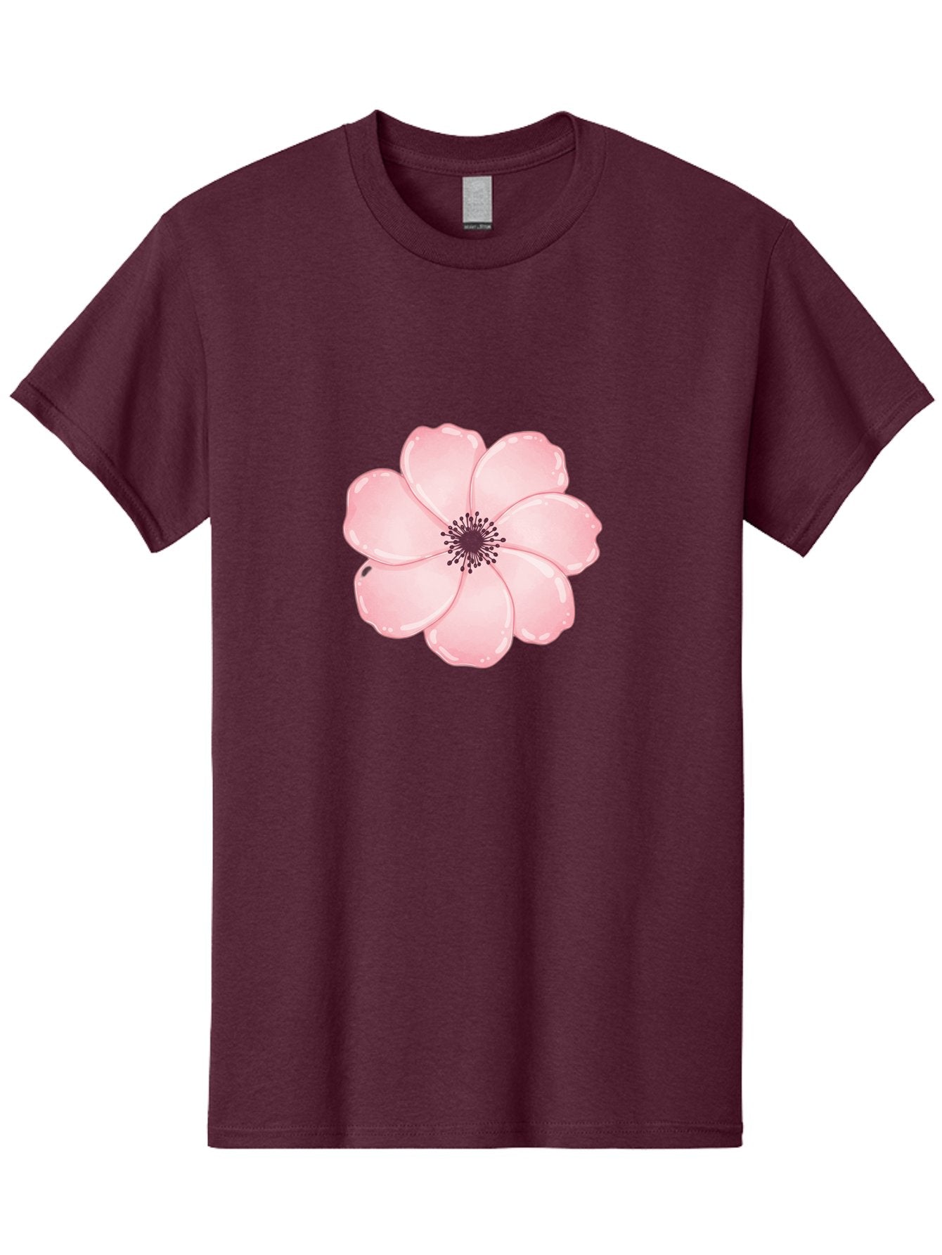 Pink-Flower Men'S Graphic Tee, 100% Cotton, Comfortable Casual Summer Wear, Machine Washable, Vintage Camera, Old Camera, Antique Camera, Black Camera, Classic Photography, Photography Equipment, Nostalgic Device, Film Camera, Camera Art Baj670