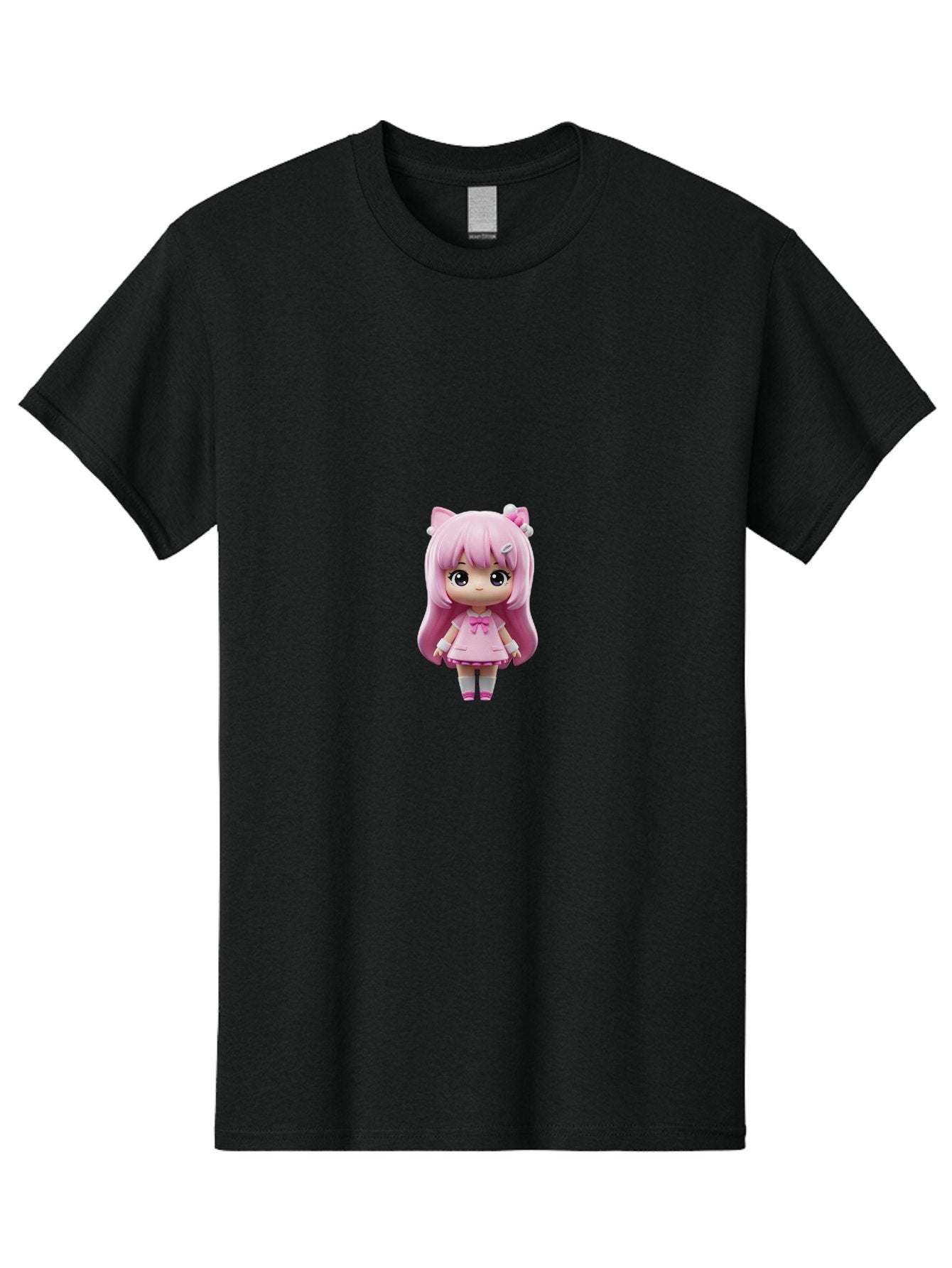 Pink-Hair-Anime-Doll Men'S Graphic Tee, 100% Cotton, Comfortable Casual Summer Wear, Machine Washable, Vintage Camera, Old Camera, Antique Camera, Black Camera, Classic Photography, Photography Equipment, Nostalgic Device, Film Camera, Baj671
