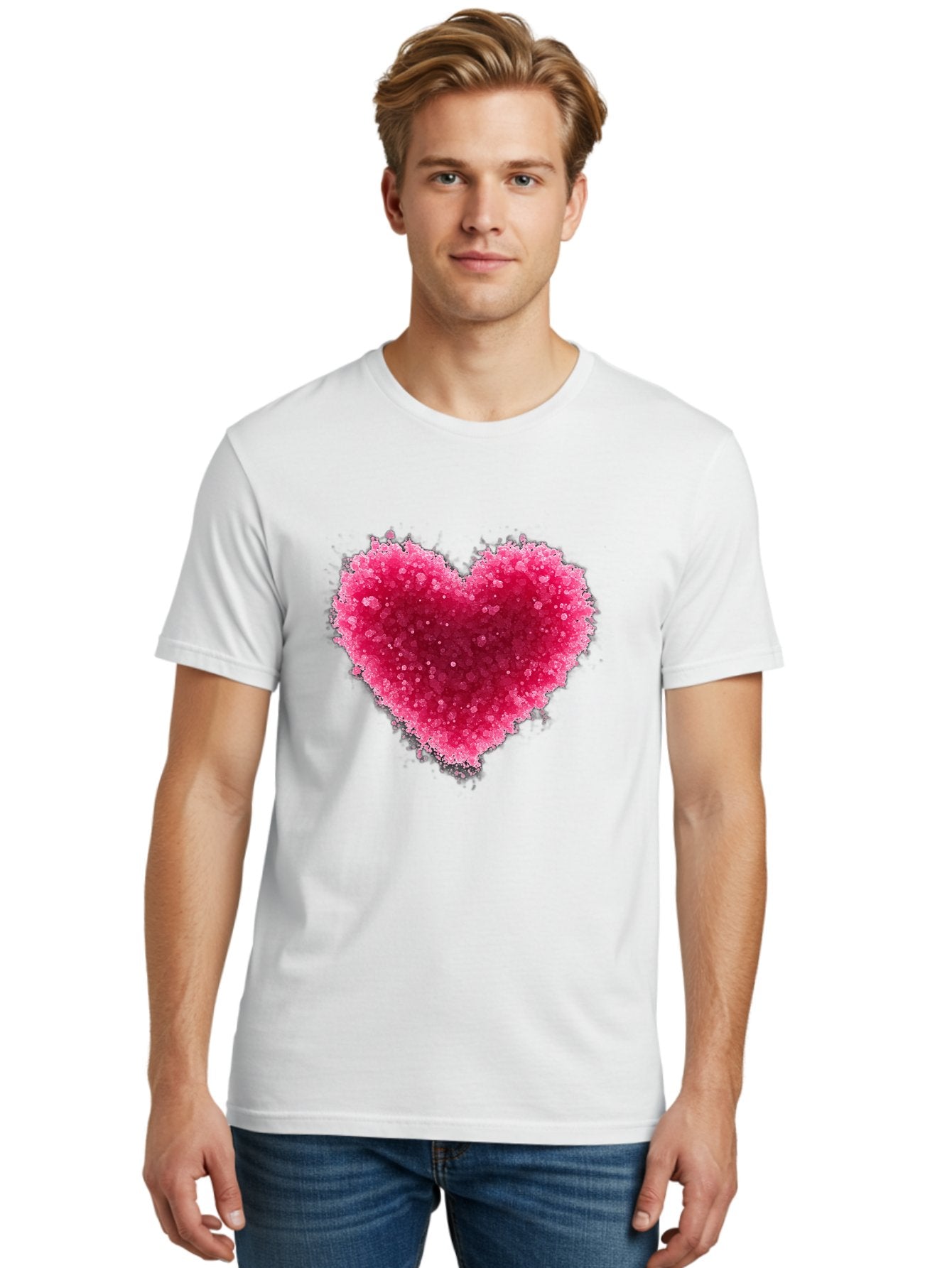 Pink-Heart-1 Men'S Graphic Tee, 100% Cotton, Comfortable Casual Summer Wear, Machine Washable, Vintage Camera, Old Camera, Antique Camera, Black Camera, Classic Photography, Photography Equipment, Nostalgic Device, Film Camera, Camera Art Baj672 16