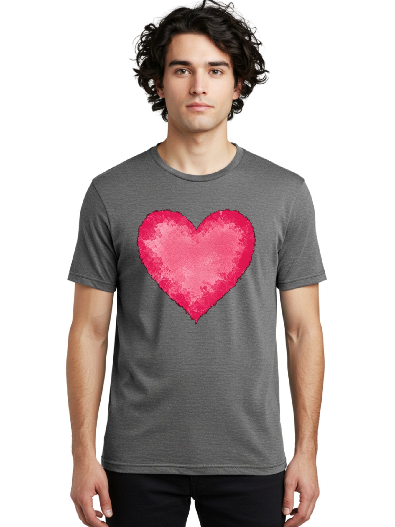 Pink-Heart-2 Men'S Graphic Tee, 100% Cotton, Comfortable Casual Summer Wear, Machine Washable, Vintage Camera, Old Camera, Antique Camera, Black Camera, Classic Photography, Photography Equipment, Nostalgic Device, Film Camera, Camera Art Baj673 25