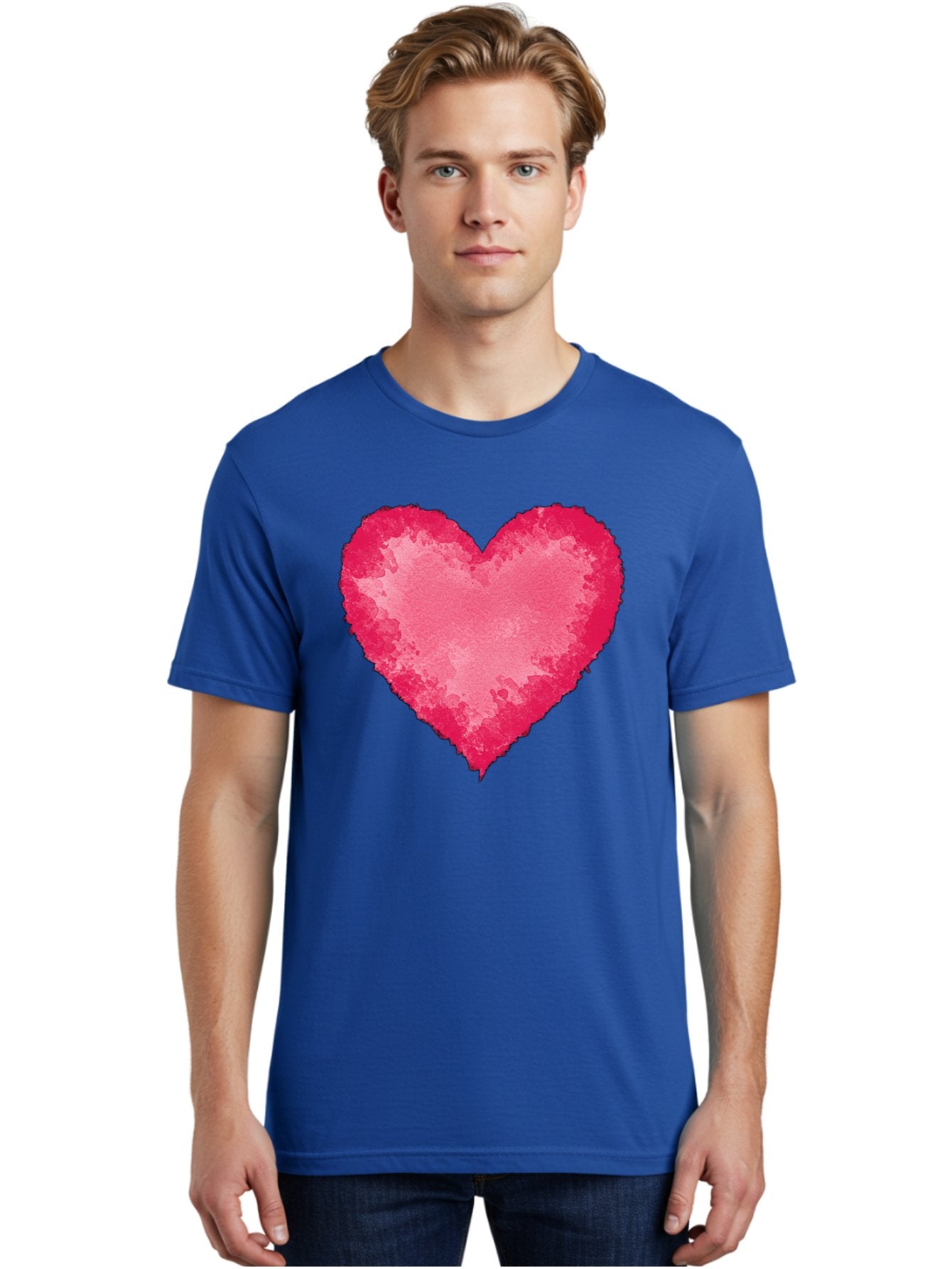 Pink-Heart-2 Men'S Graphic Tee, 100% Cotton, Comfortable Casual Summer Wear, Machine Washable, Vintage Camera, Old Camera, Antique Camera, Black Camera, Classic Photography, Photography Equipment, Nostalgic Device, Film Camera, Camera Art Baj673 28