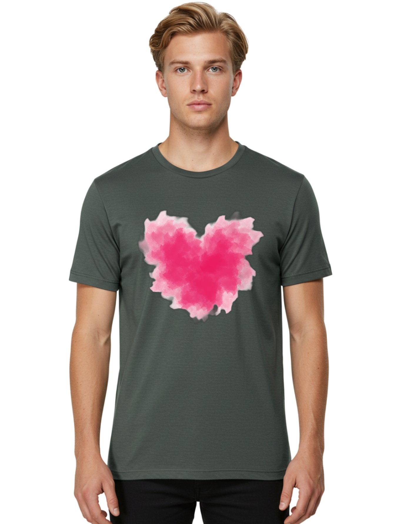 Pink-Heart-3 Men'S Graphic Tee, 100% Cotton, Comfortable Casual Summer Wear, Machine Washable, Vintage Camera, Old Camera, Antique Camera, Black Camera, Classic Photography, Photography Equipment, Nostalgic Device, Film Camera, Camera Art Baj674 16