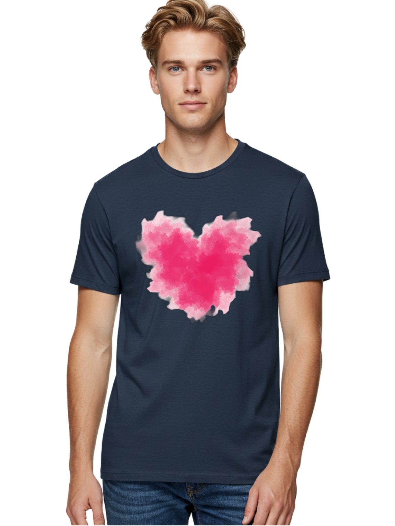 Pink-Heart-3 Men'S Graphic Tee, 100% Cotton, Comfortable Casual Summer Wear, Machine Washable, Vintage Camera, Old Camera, Antique Camera, Black Camera, Classic Photography, Photography Equipment, Nostalgic Device, Film Camera, Camera Art Baj674 18