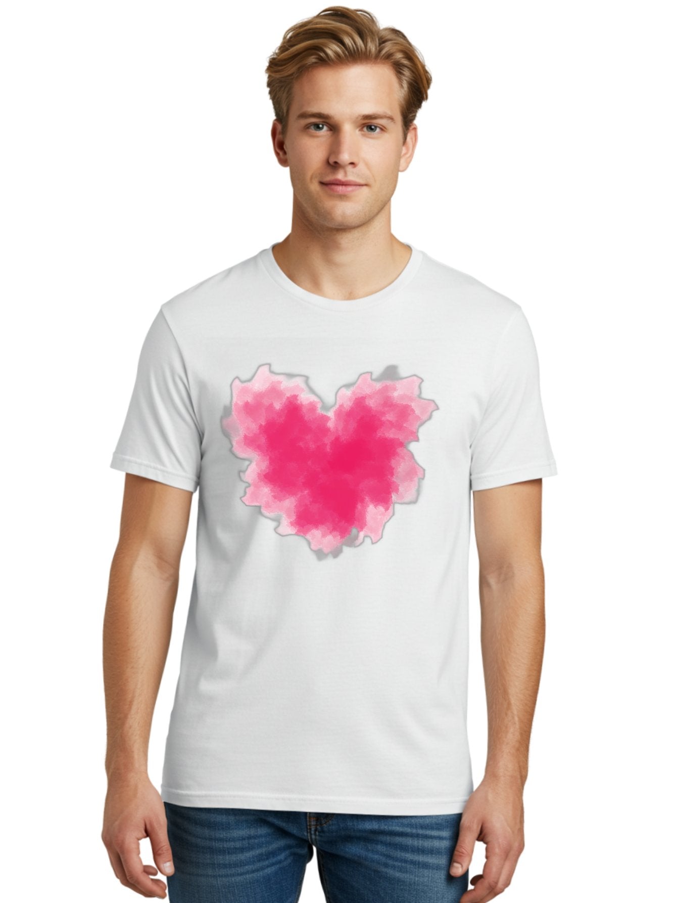 Pink-Heart-3 Men'S Graphic Tee, 100% Cotton, Comfortable Casual Summer Wear, Machine Washable, Vintage Camera, Old Camera, Antique Camera, Black Camera, Classic Photography, Photography Equipment, Nostalgic Device, Film Camera, Camera Art Baj674 22