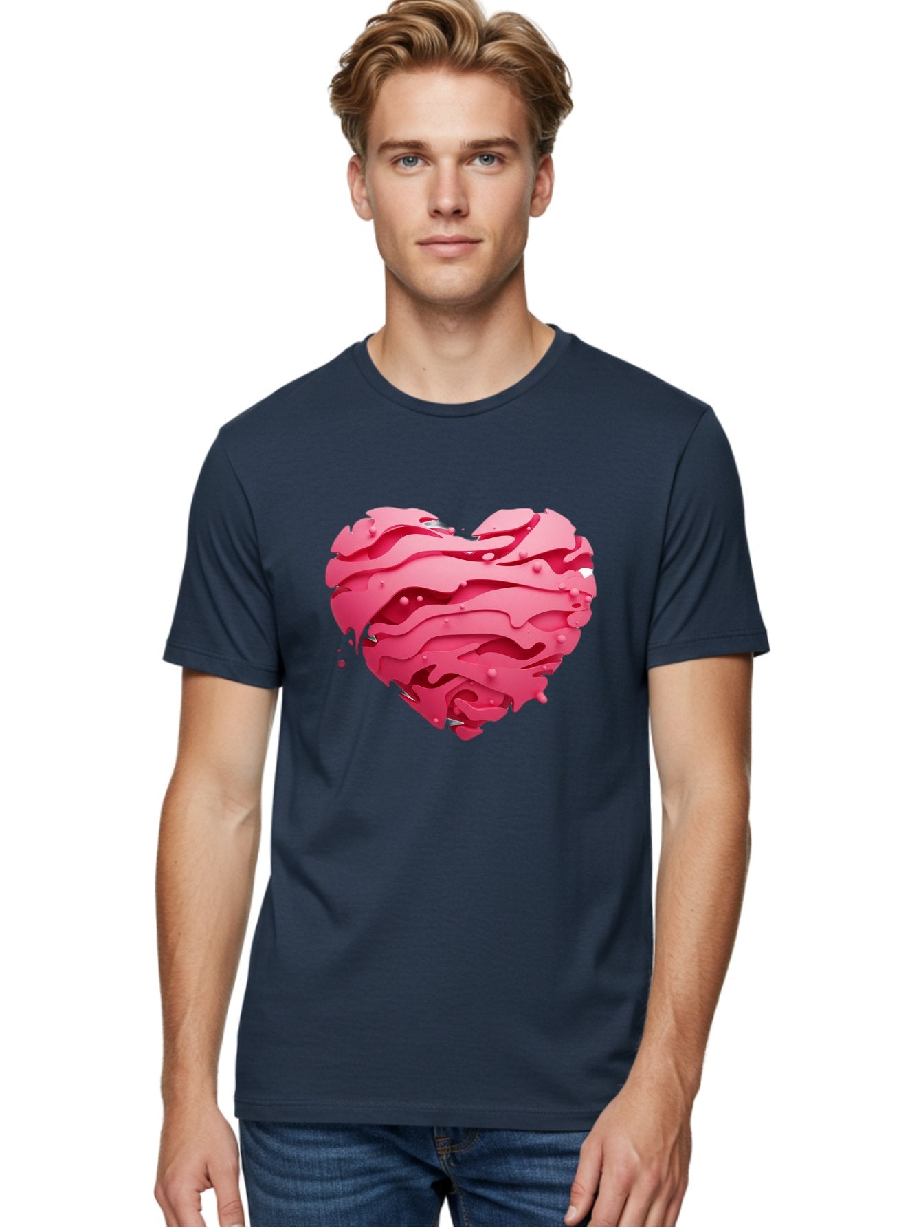 Pink-Heart-5 Men'S Graphic Tee, 100% Cotton, Comfortable Casual Summer Wear, Machine Washable, Vintage Camera, Old Camera, Antique Camera, Black Camera, Classic Photography, Photography Equipment, Nostalgic Device, Film Camera, Camera Art Baj676 28
