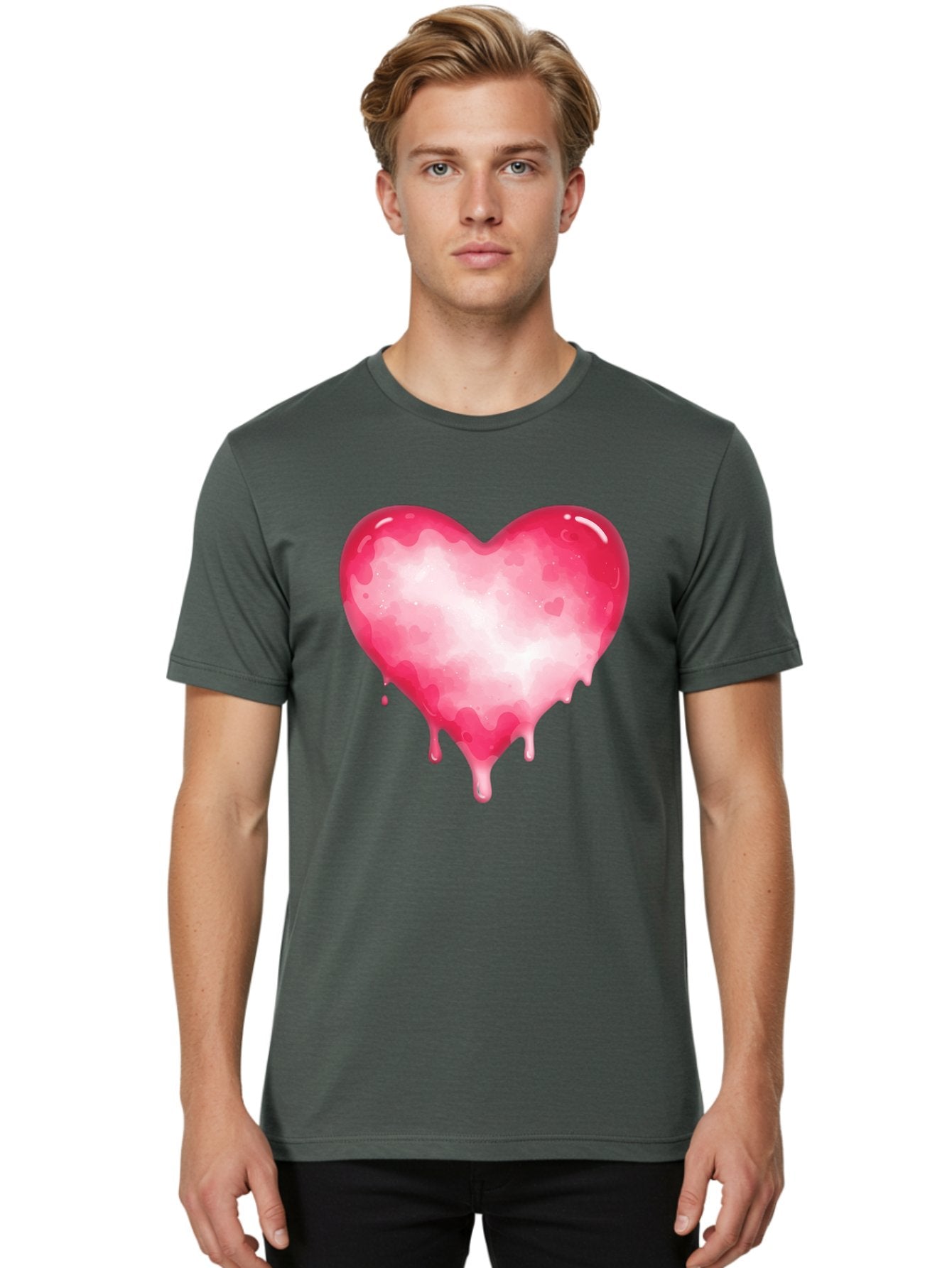 Pink-Heart-6 Men'S Graphic Tee, 100% Cotton, Comfortable Casual Summer Wear, Machine Washable, Vintage Camera, Old Camera, Antique Camera, Black Camera, Classic Photography, Photography Equipment, Nostalgic Device, Film Camera, Camera Art Baj677 16