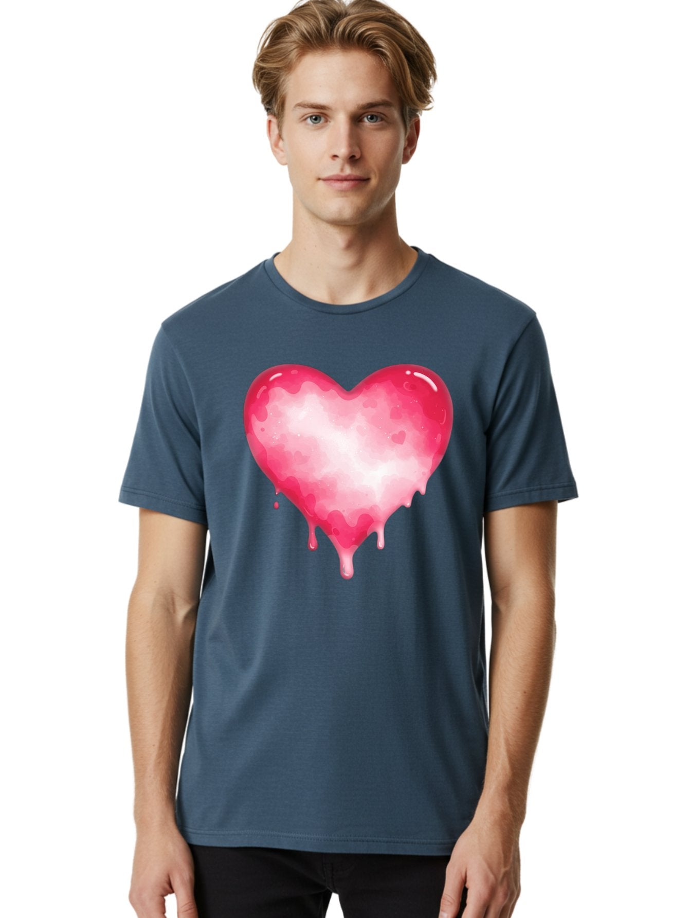 Pink-Heart-6 Men'S Graphic Tee, 100% Cotton, Comfortable Casual Summer Wear, Machine Washable, Vintage Camera, Old Camera, Antique Camera, Black Camera, Classic Photography, Photography Equipment, Nostalgic Device, Film Camera, Camera Art Baj677 23