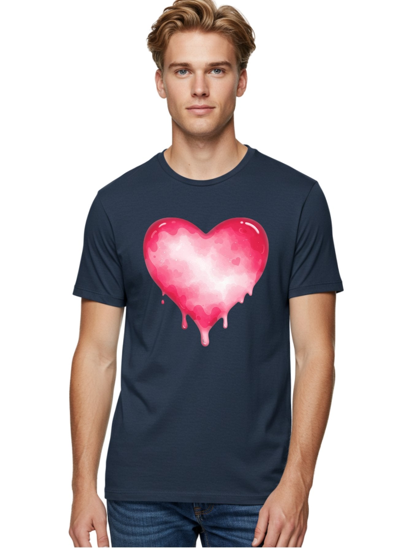Pink-Heart-6 Men'S Graphic Tee, 100% Cotton, Comfortable Casual Summer Wear, Machine Washable, Vintage Camera, Old Camera, Antique Camera, Black Camera, Classic Photography, Photography Equipment, Nostalgic Device, Film Camera, Camera Art Baj677 25