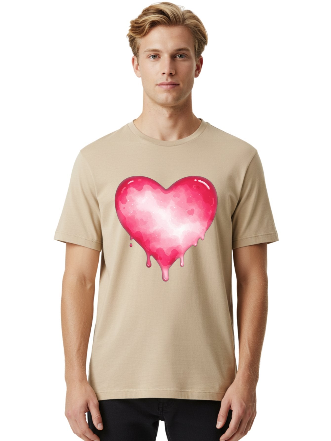 Pink-Heart-6 Men'S Graphic Tee, 100% Cotton, Comfortable Casual Summer Wear, Machine Washable, Vintage Camera, Old Camera, Antique Camera, Black Camera, Classic Photography, Photography Equipment, Nostalgic Device, Film Camera, Camera Art Baj677 17